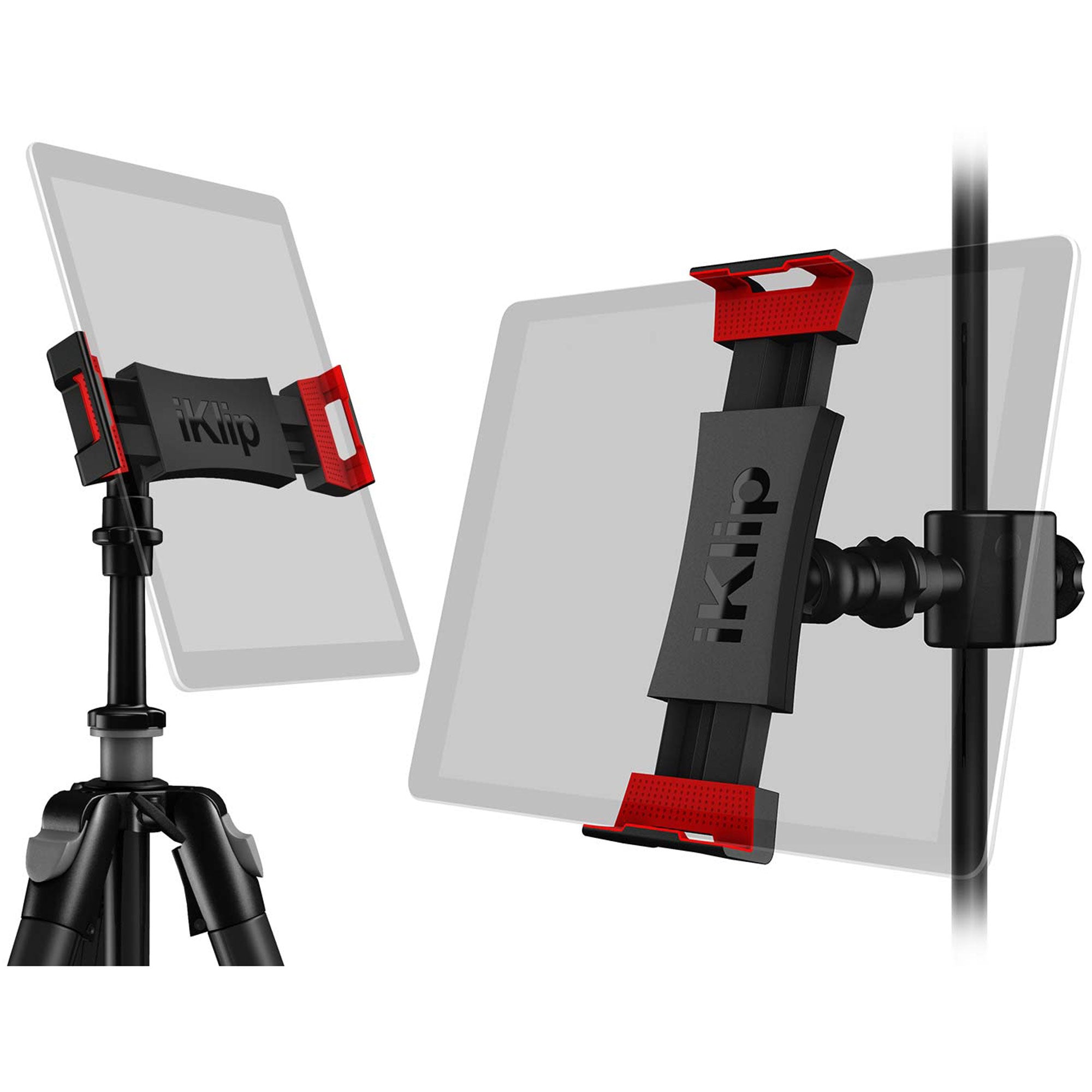 IK Multimedia iKlip 3 Deluxe Universal Tripod Mount and Mic Stand Support for iPad and Tablets