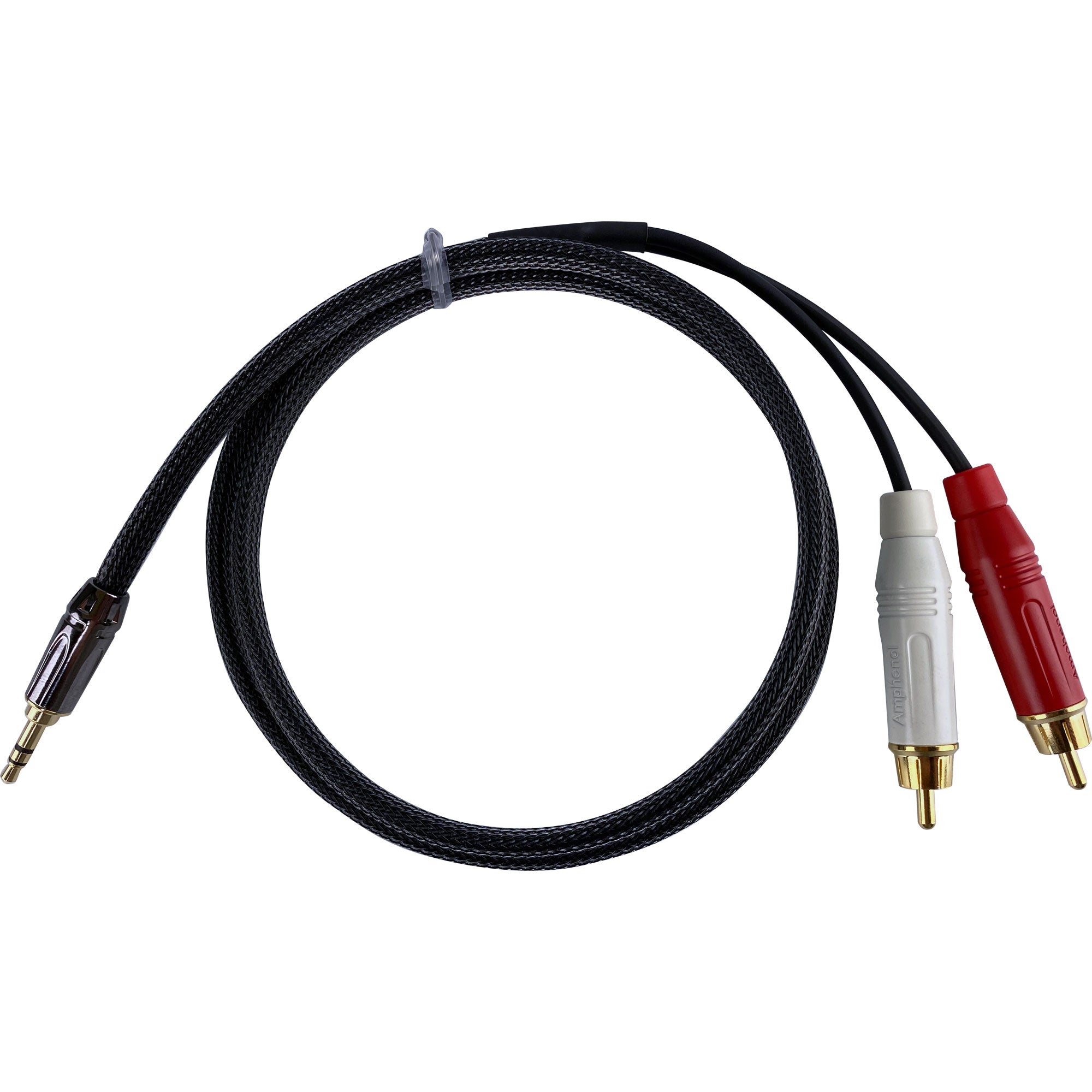 Custom Cables 3.5mm (1/8") TRS to Dual RCA Cable Made from Mogami W2947 & Premium Connectors