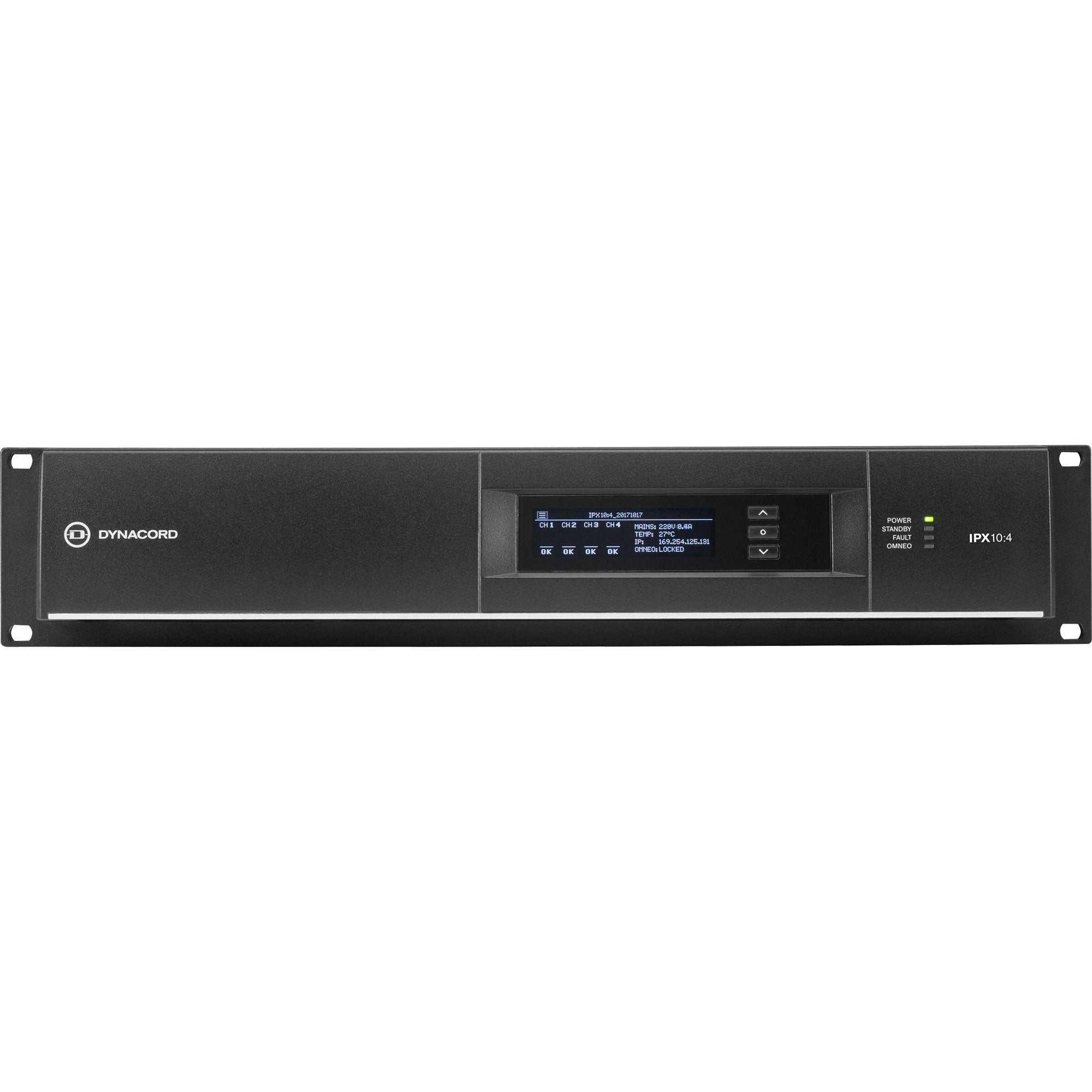 Dynacord IPX10:4 Multi-Channel Power Amplifier for Fixed Install Applications (4 x 2500W)