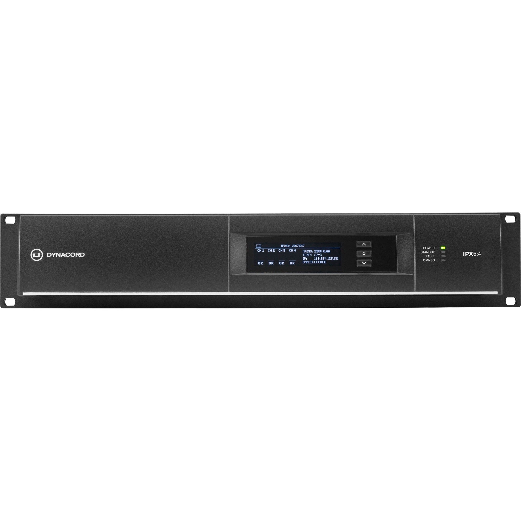 Dynacord IPX5:4 Multi-Channel Power Amplifier for Fixed Install Applications (4 x 1250W)