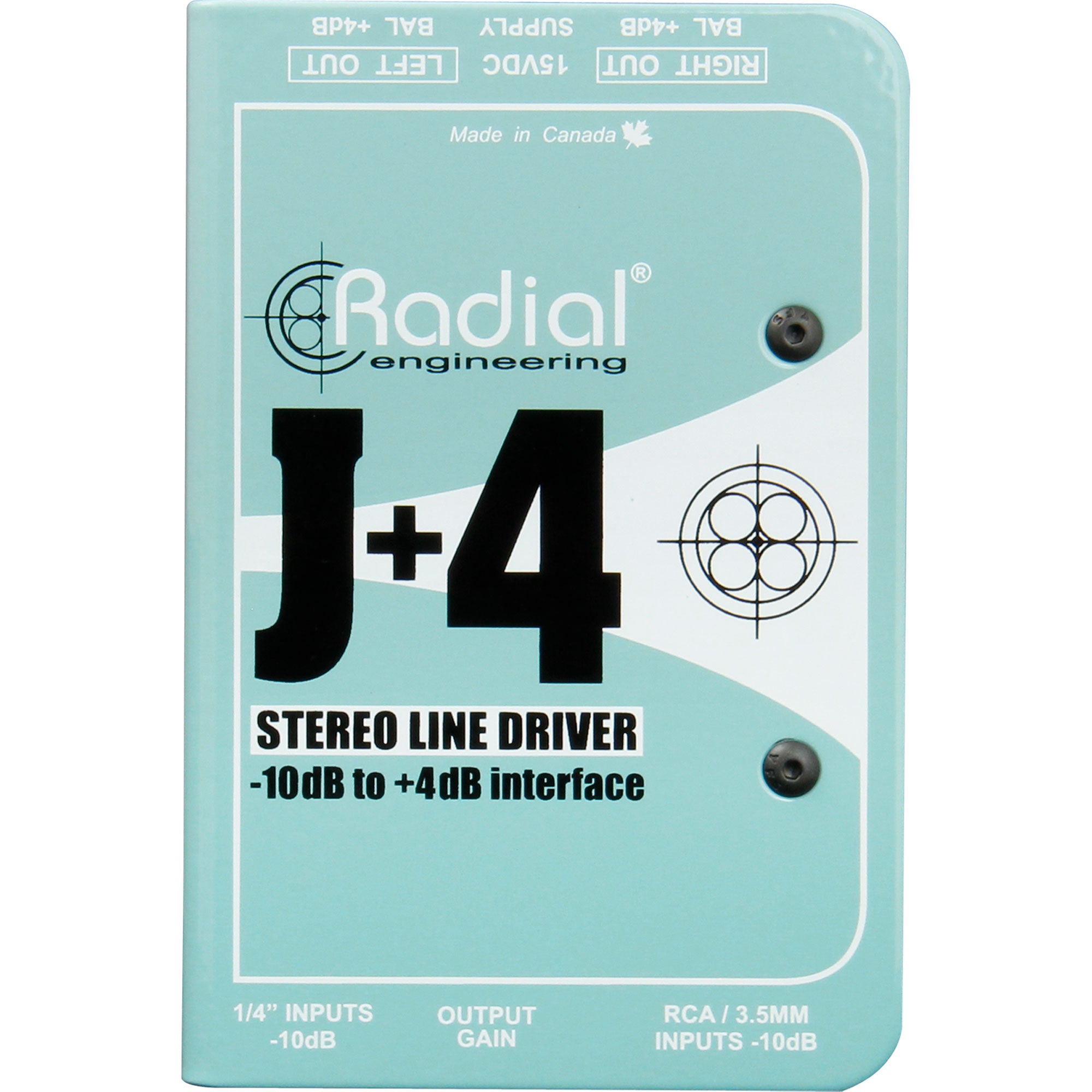 Radial Engineering J+4 Balanced Signal Driver Stereo Preamplifier