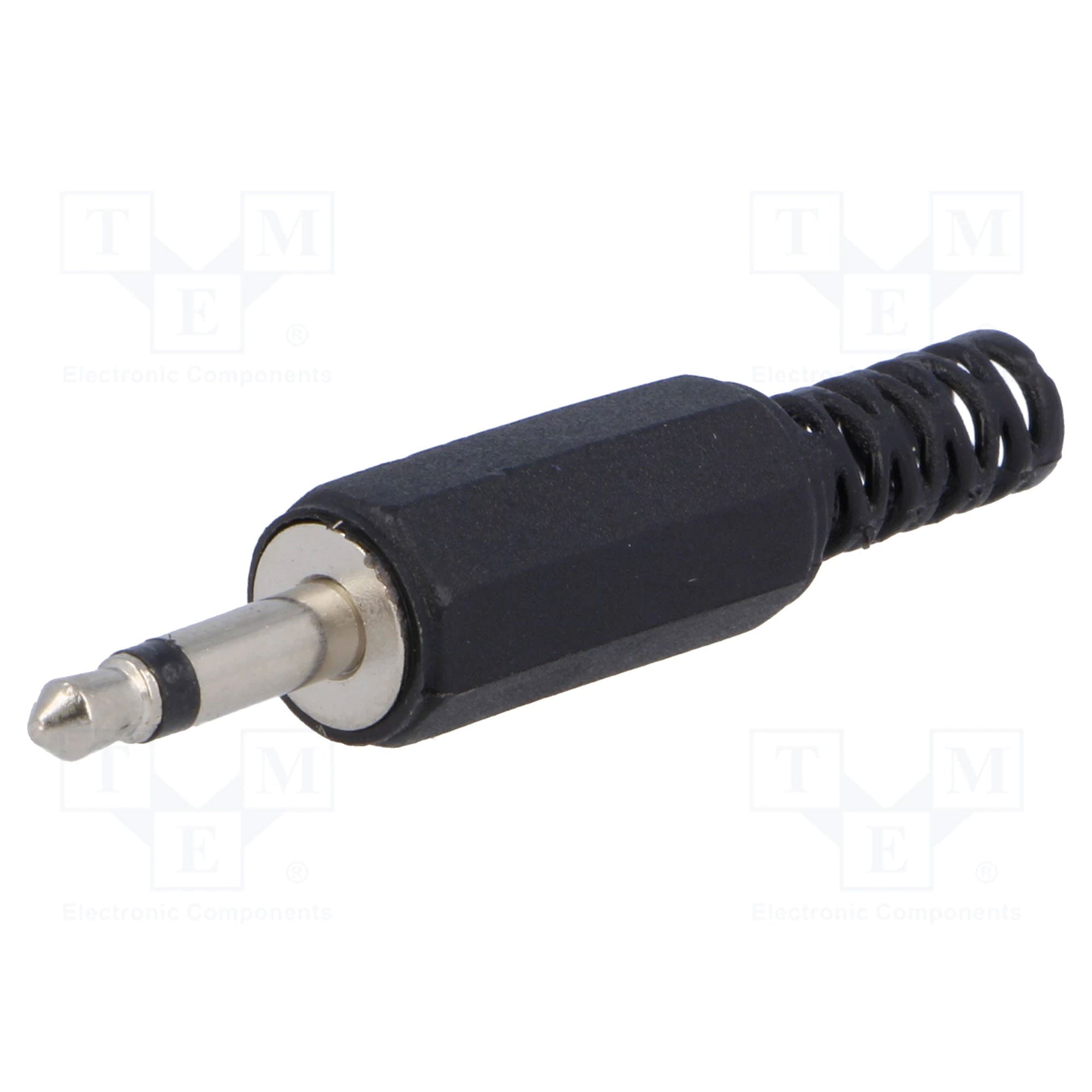 Performance Audio In-Line 3.5mm (1/8") TS Mono Male Plug (Black Plastic, 25 Pack)