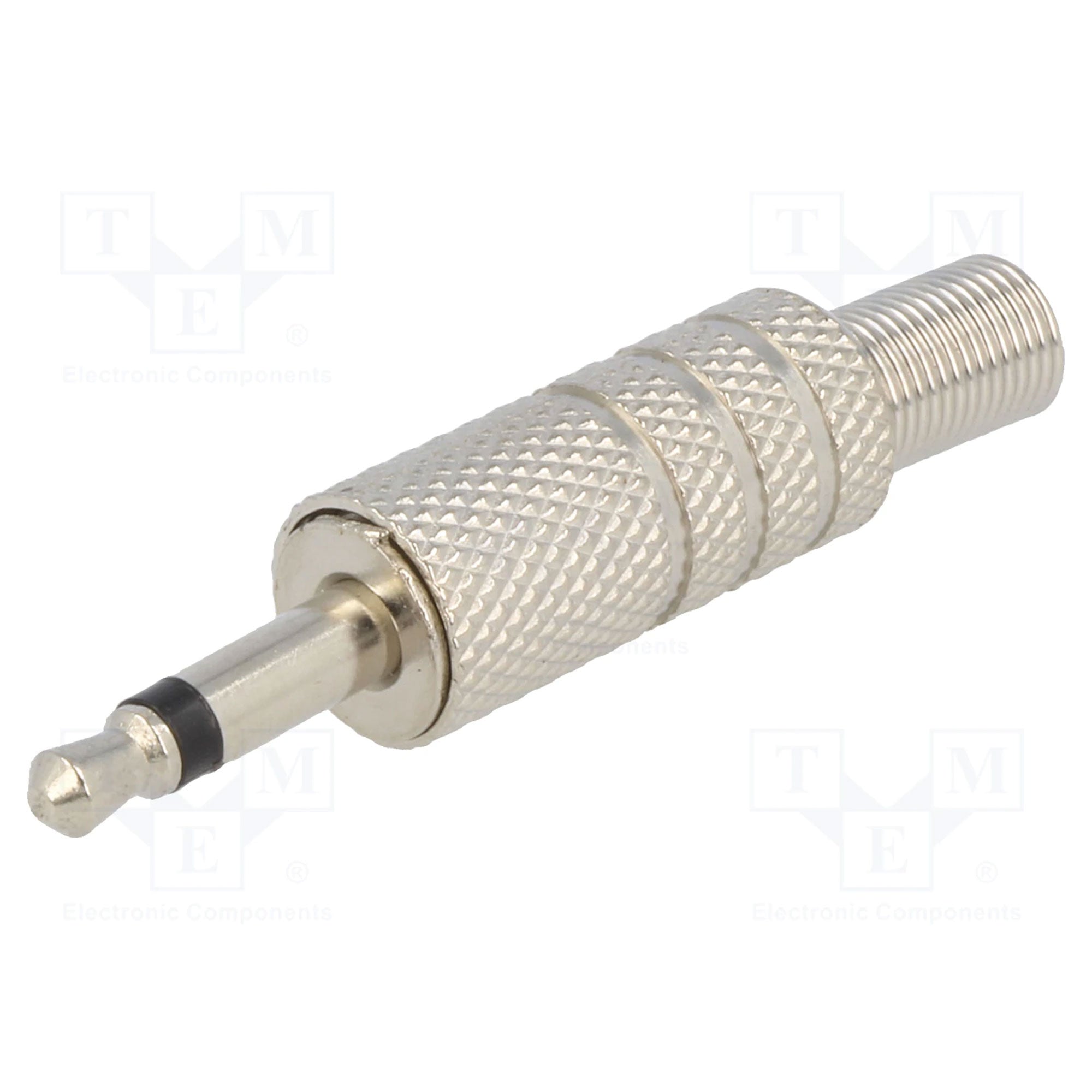 Performance Audio In-Line 3.5mm (1/8") TS Mono Male Plug (Silver)