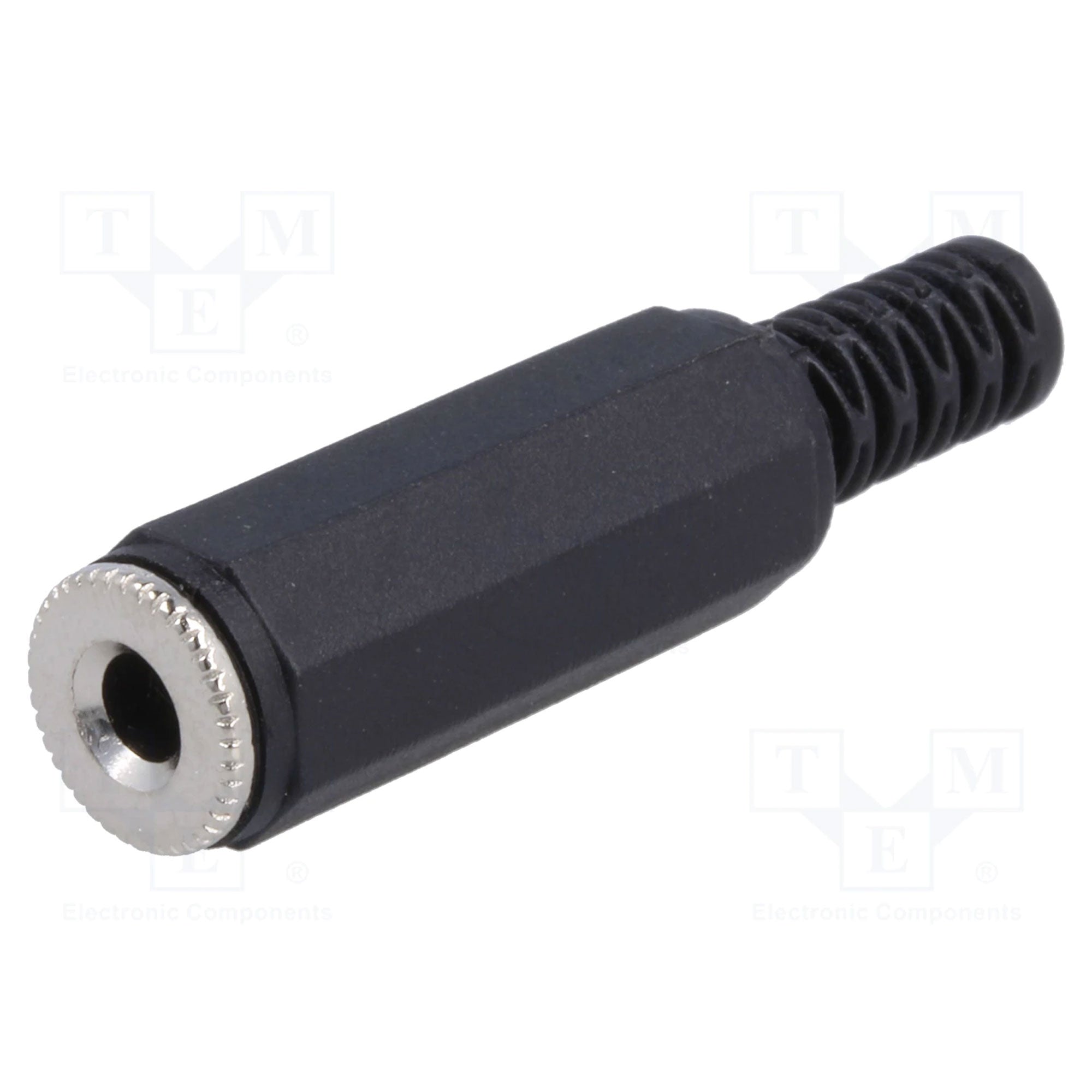 Performance Audio In-Line 3.5mm (1/8") TS Mono Female Jack (Black Plastic)