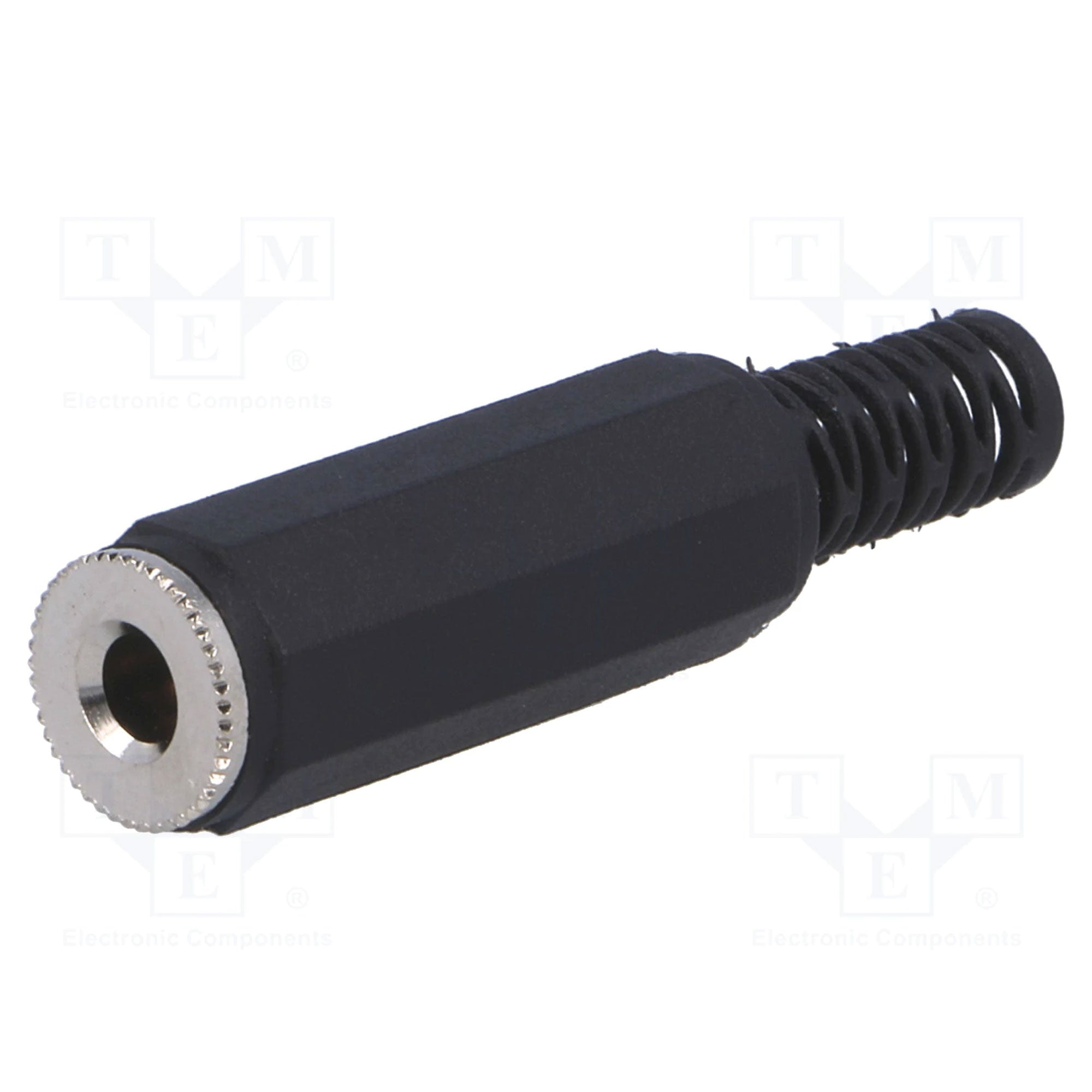 Performance Audio In-Line 3.5mm (1/8") TRS Stereo Female Jack (Black Plastic, 50 Pack)