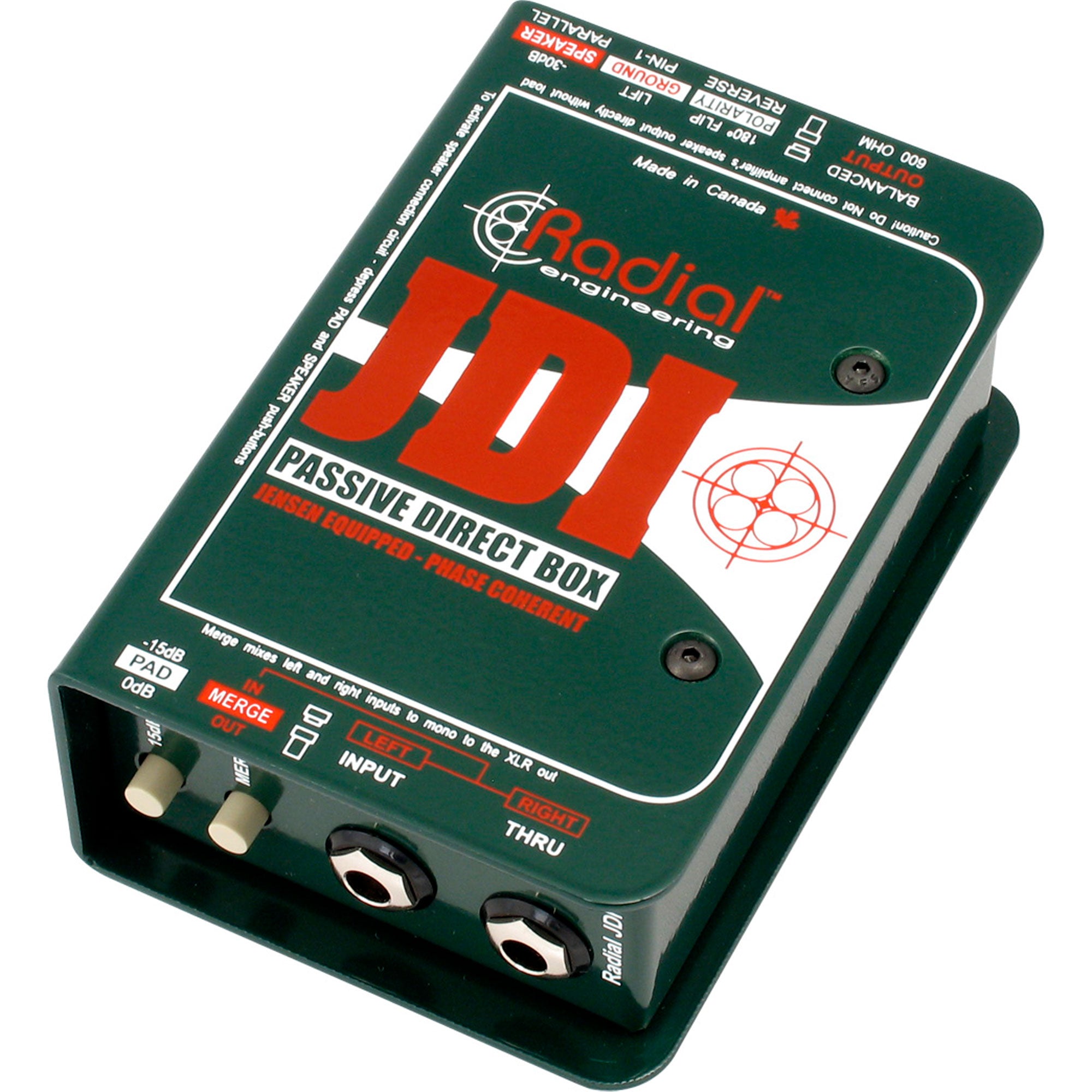 Radial Engineering JDI Mk3 Professional Passive Direct Box with Jensen Transformer