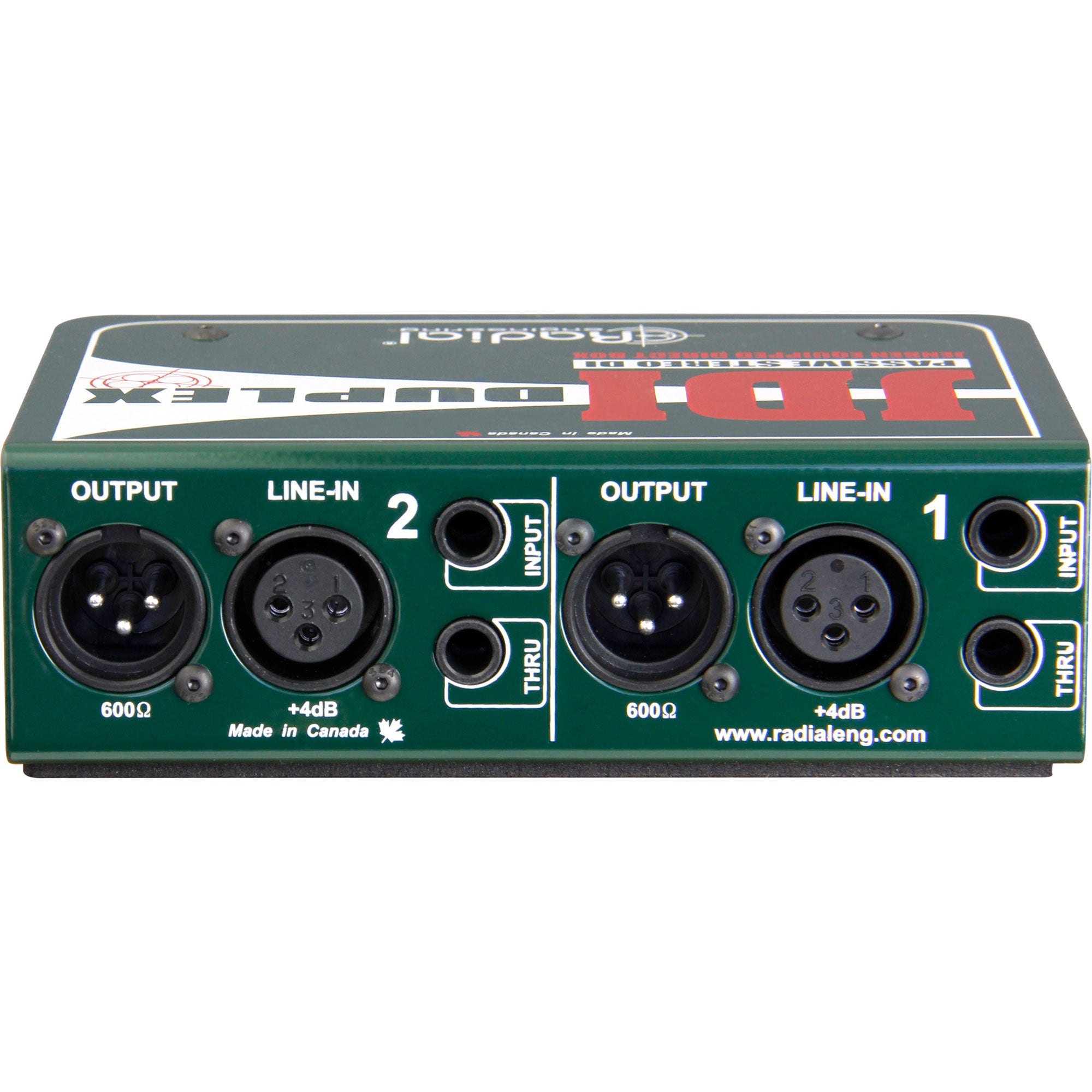 Radial Engineering JDI Duplex Two Channel Professional Passive Direct Box with Jensen Transformers