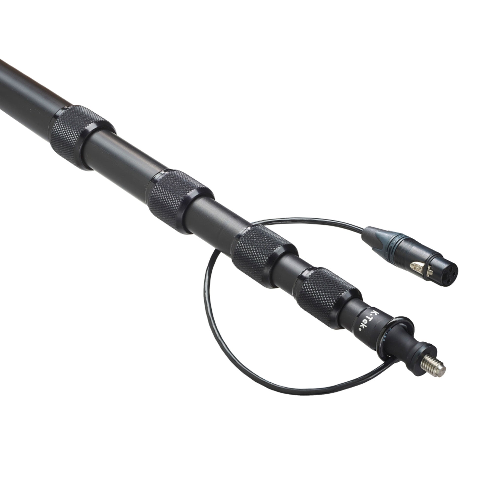 K-Tek KE144CCR Avalon Aluminum Boompole with Internal Coiled Cable (Right Angle Exit)