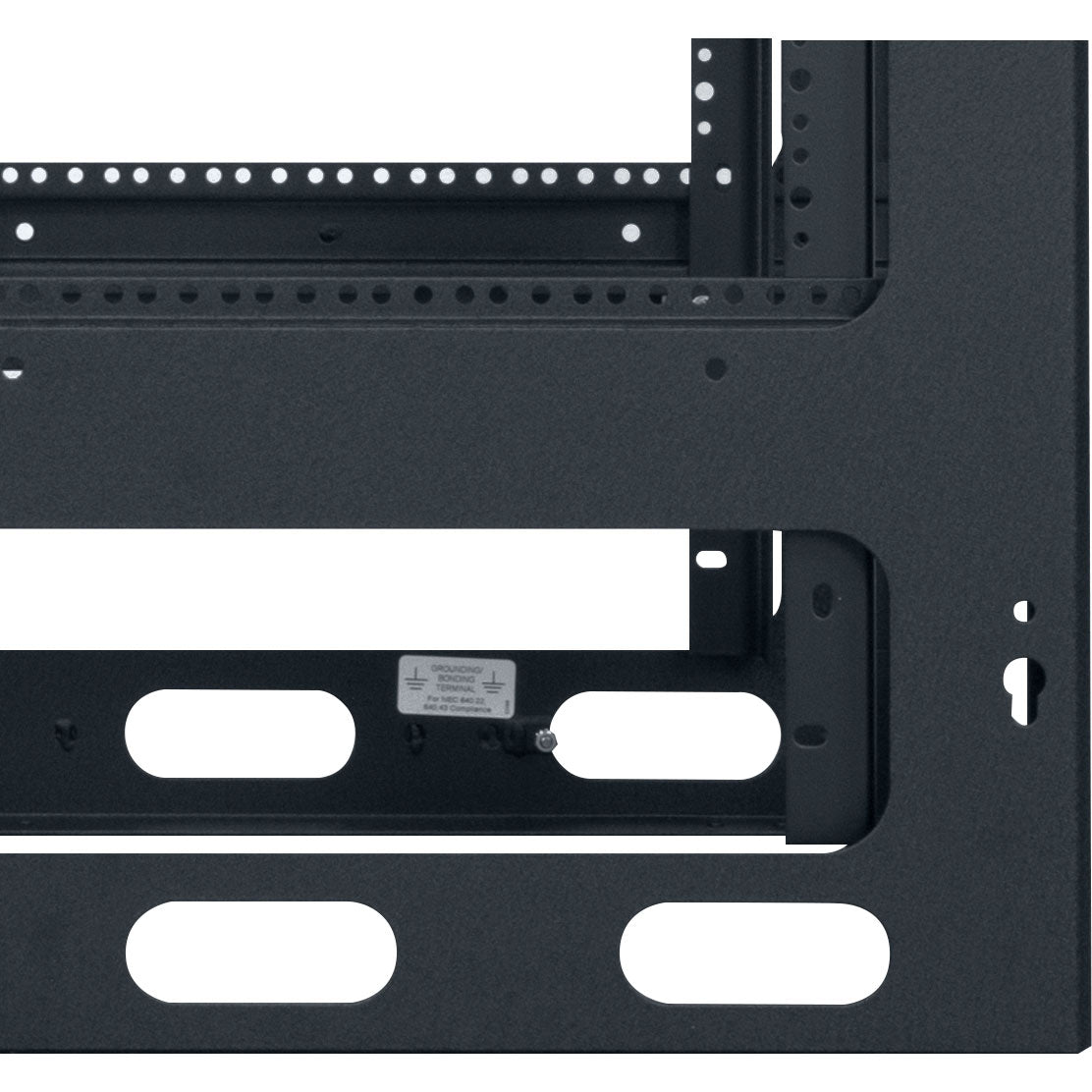 Lowell LGNR-2427 Gangable Narrow Rack with Rear Door (24U x 27" Deep)