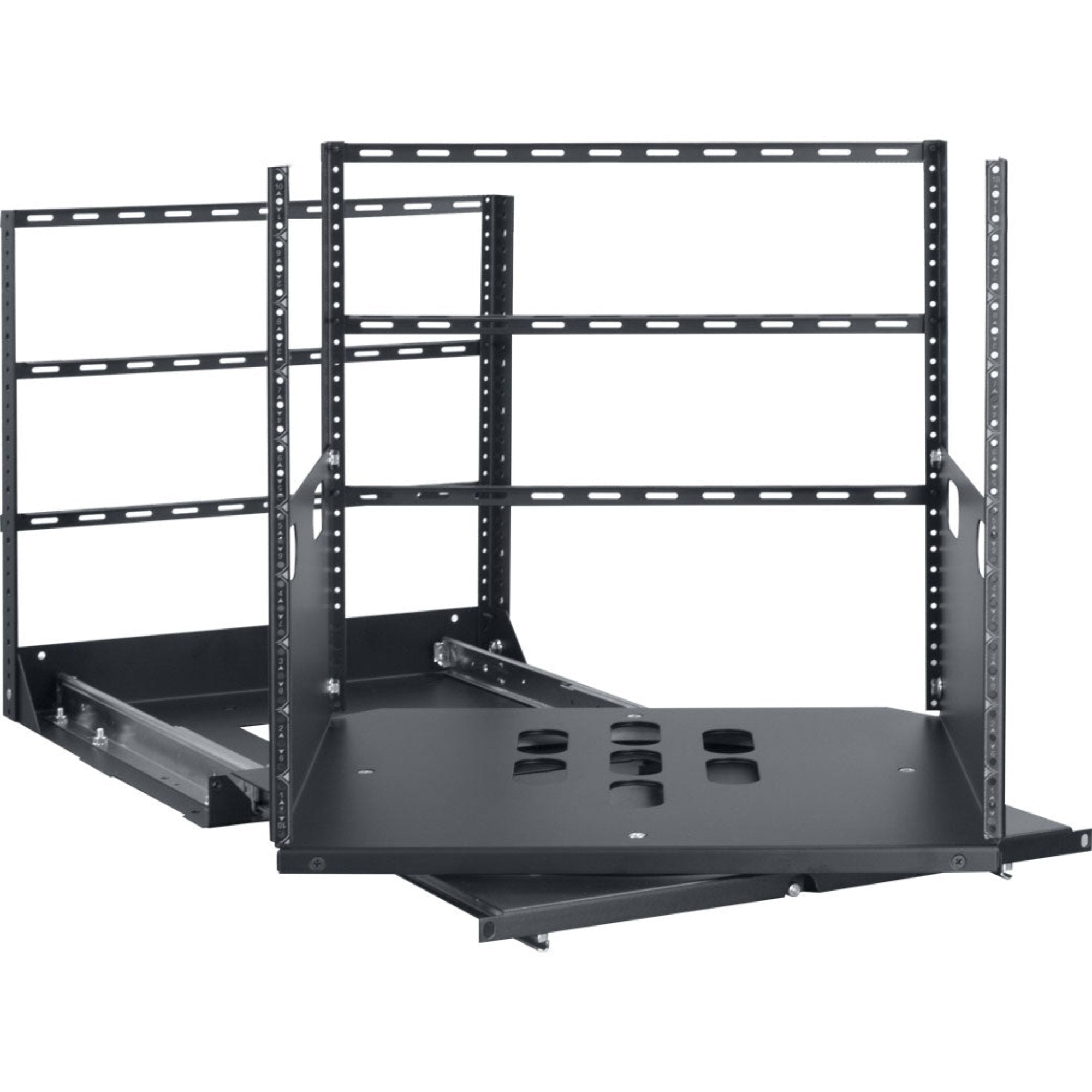 Lowell LPTR2-1019 Pull & Turn Rack with 2-Slides (10U, 19")