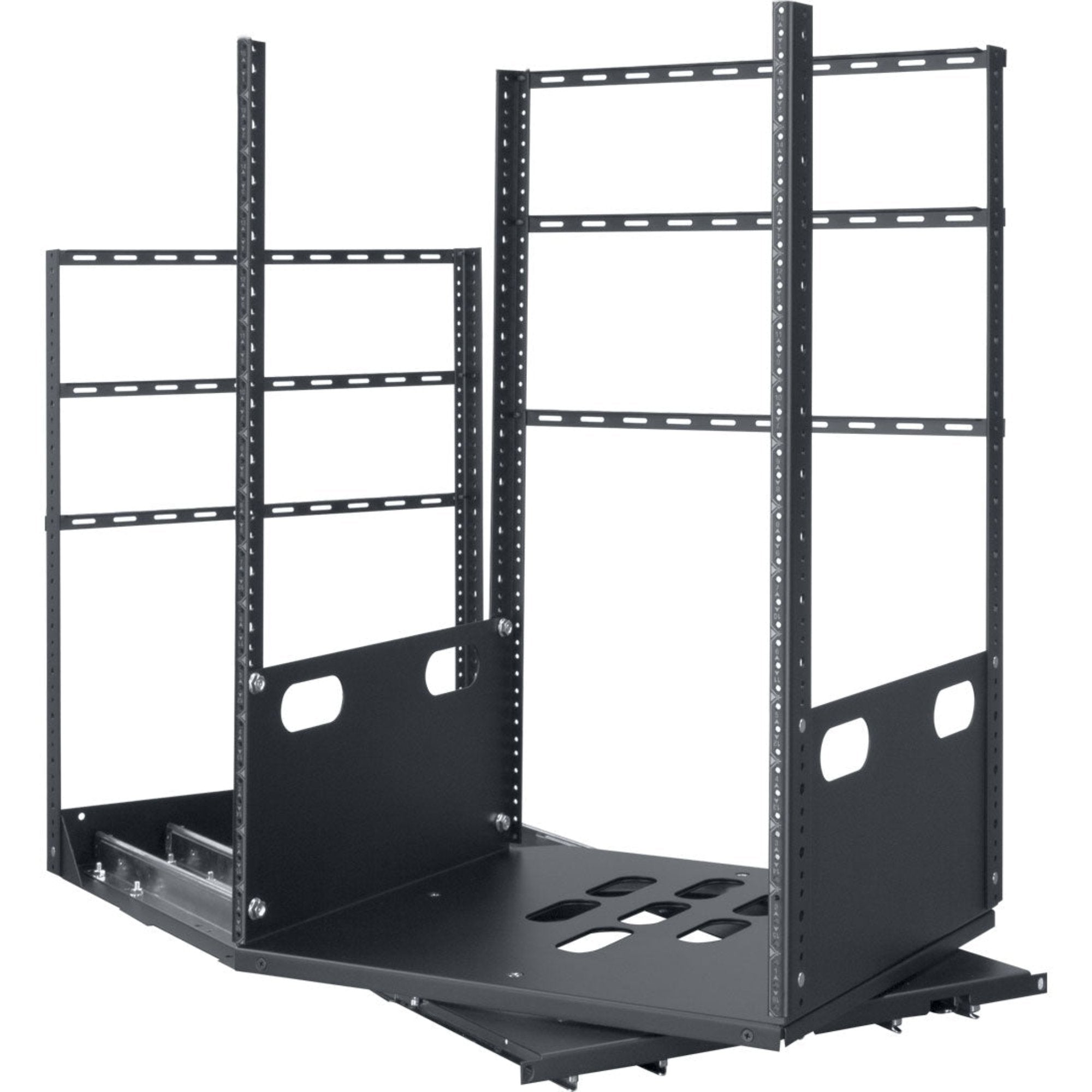 Lowell LPTR4-1619 Pull & Turn Rack with 4-Slides (16U, 19")