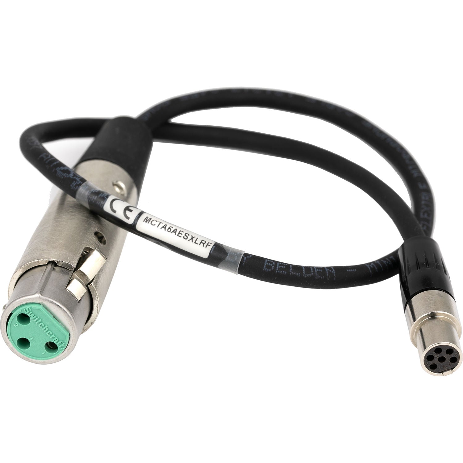 Lectrosonics MCTA6AESXLRF XLR Female to TA6F AES3 Digital Audio Cable (16")