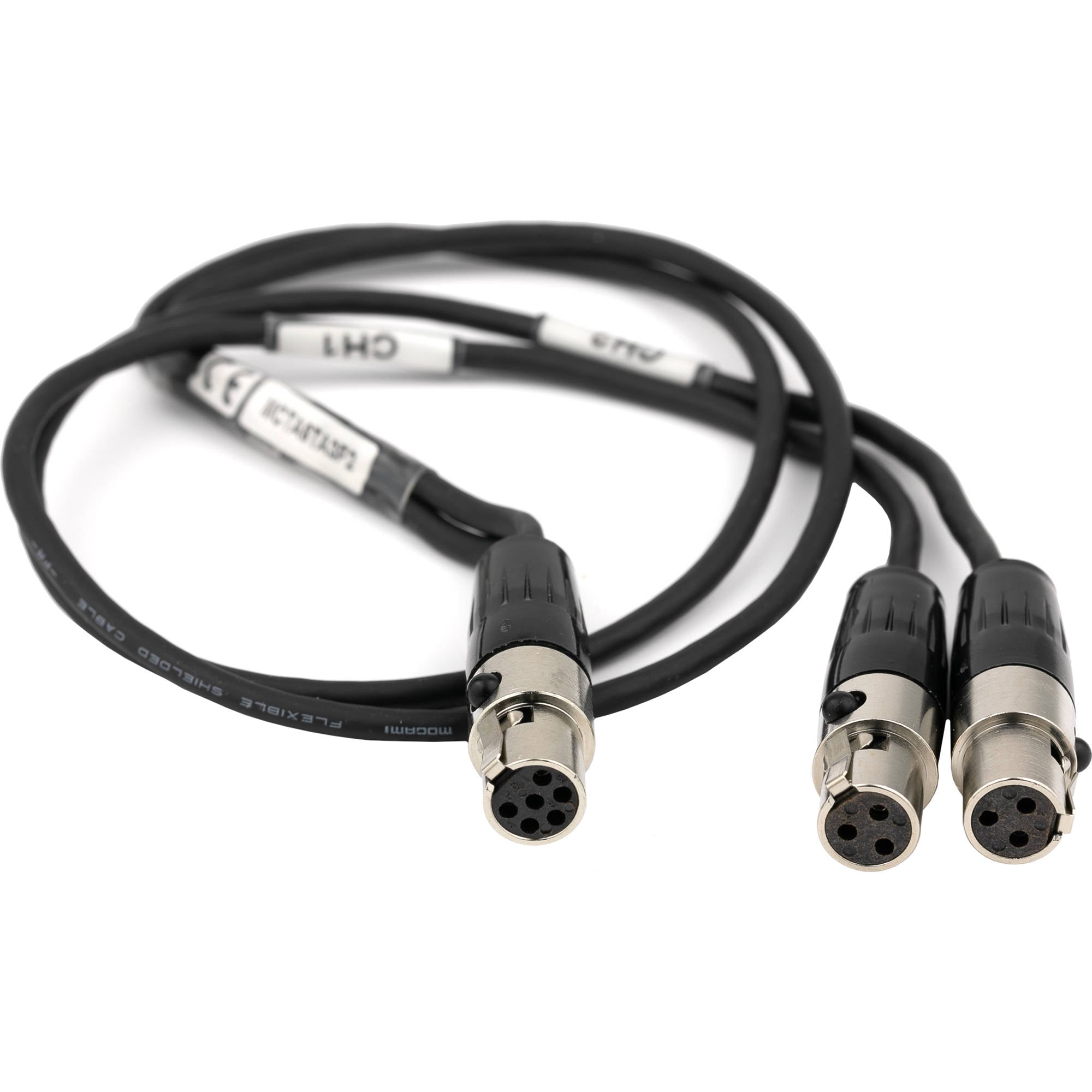 Lectrosonics MCTA6TA3F2 Dual TA3F to TA6F Line-Level Cable (18")