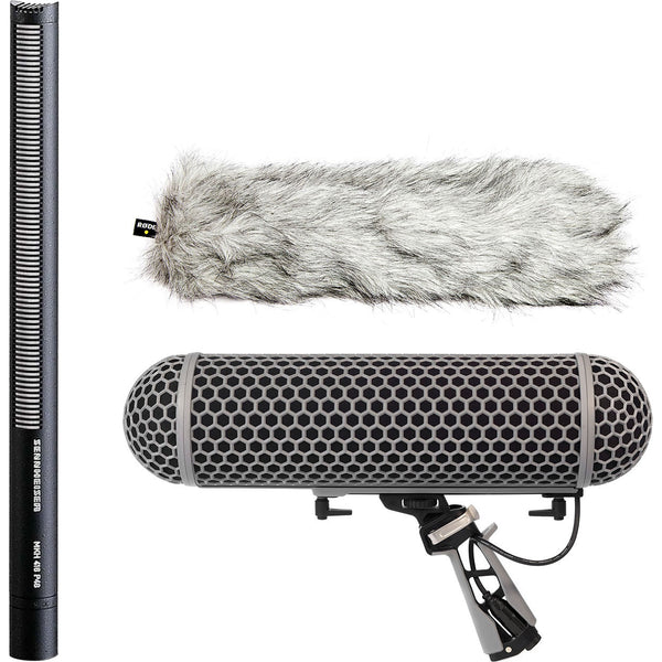 Sennheiser MKH416 P48U3 Shotgun Microphone with Rode Blimp Bundle