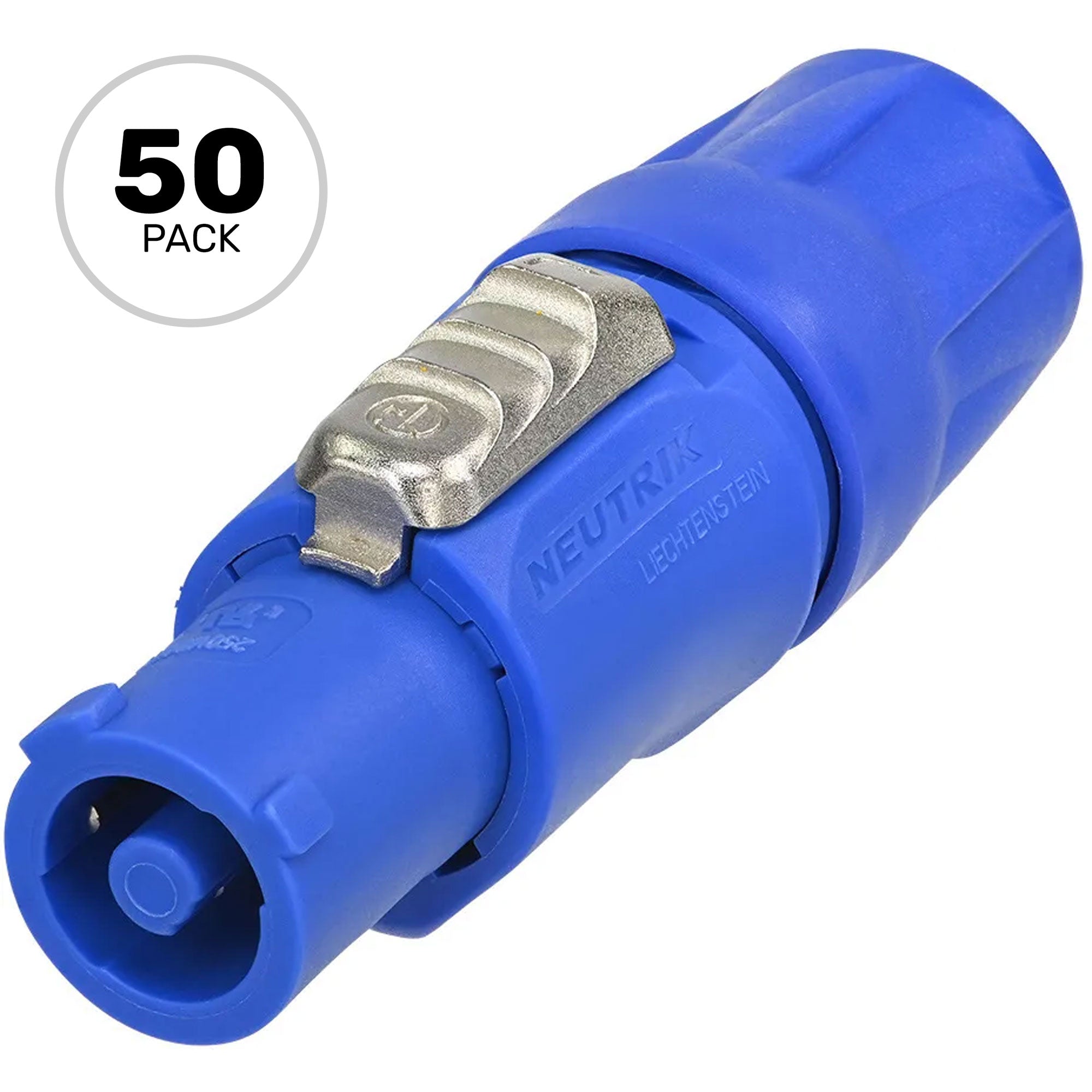 Neutrik NAC3FCA powerCON Cable Connector (Blue, Power In, Box of 50)