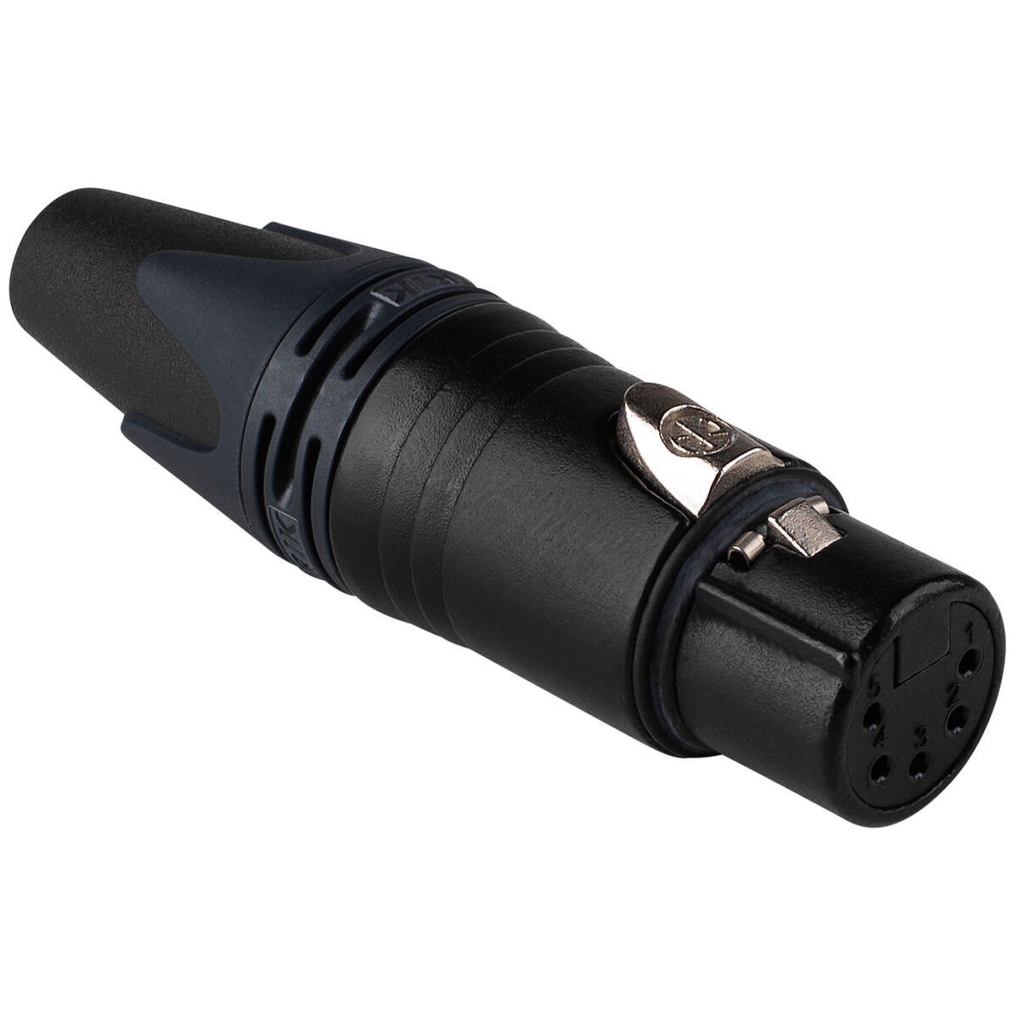 Neutrik NC5FXX-B Female 5-Pin XLR Cable Connector (Black/Gold)