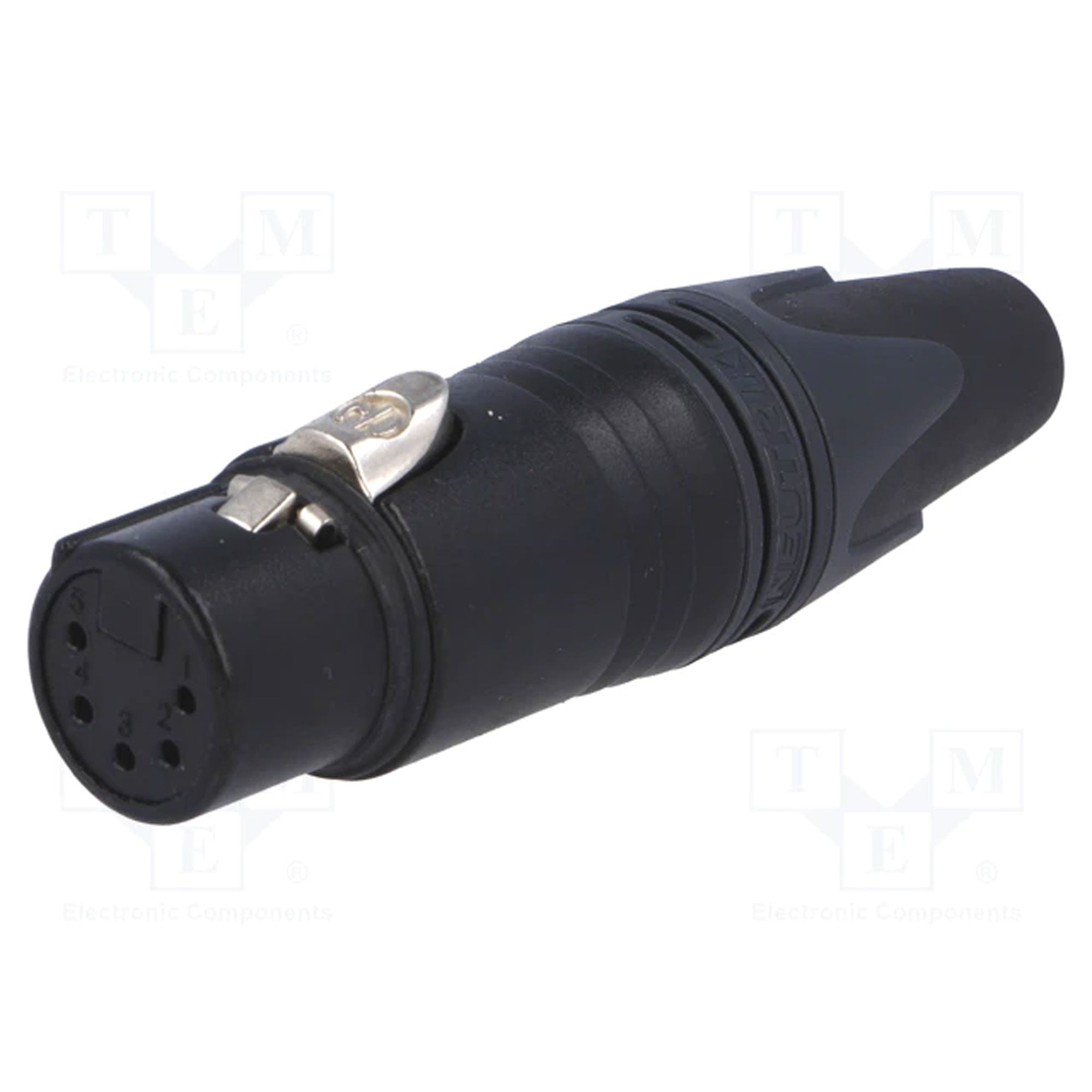 Neutrik NC5FXX-B Female 5-Pin XLR Cable Connector (Black/Gold)