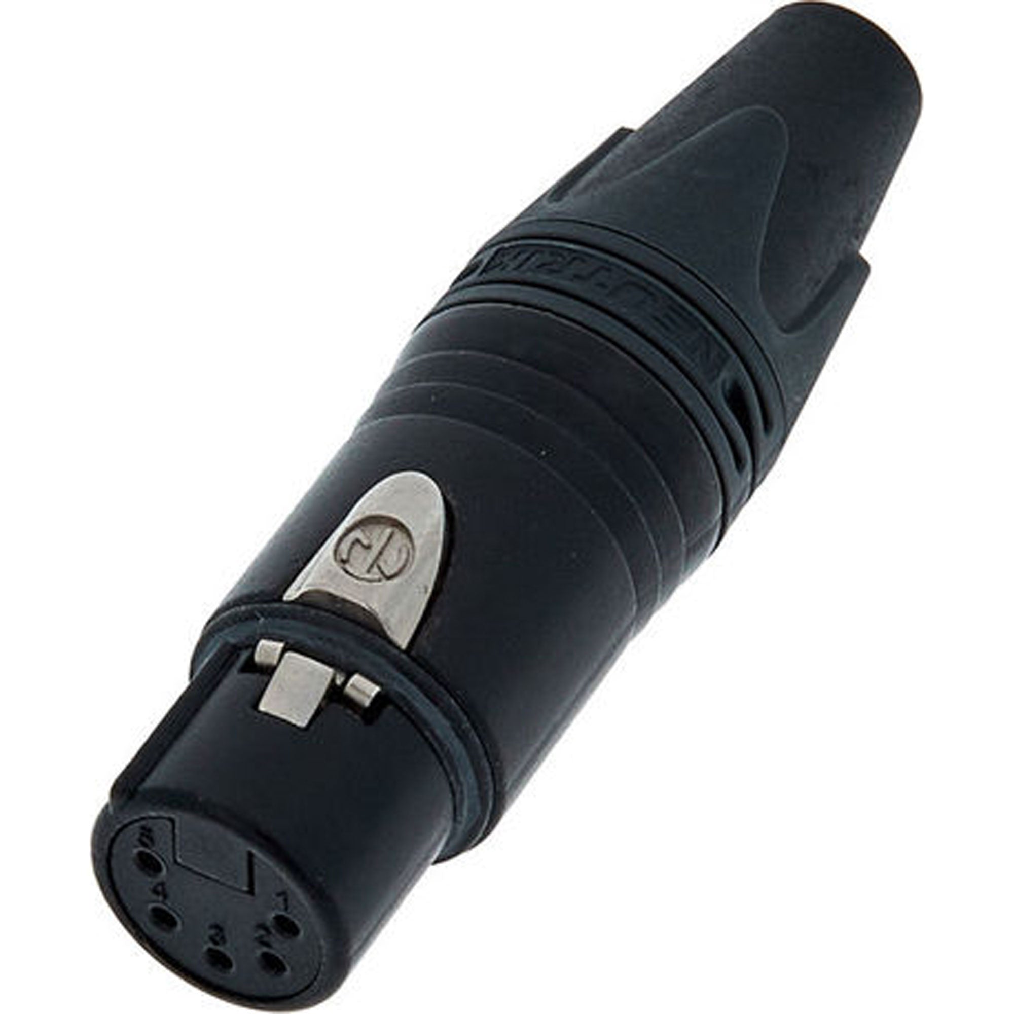 Neutrik NC5FXX-B Female 5-Pin XLR Cable Connector (Black/Gold)