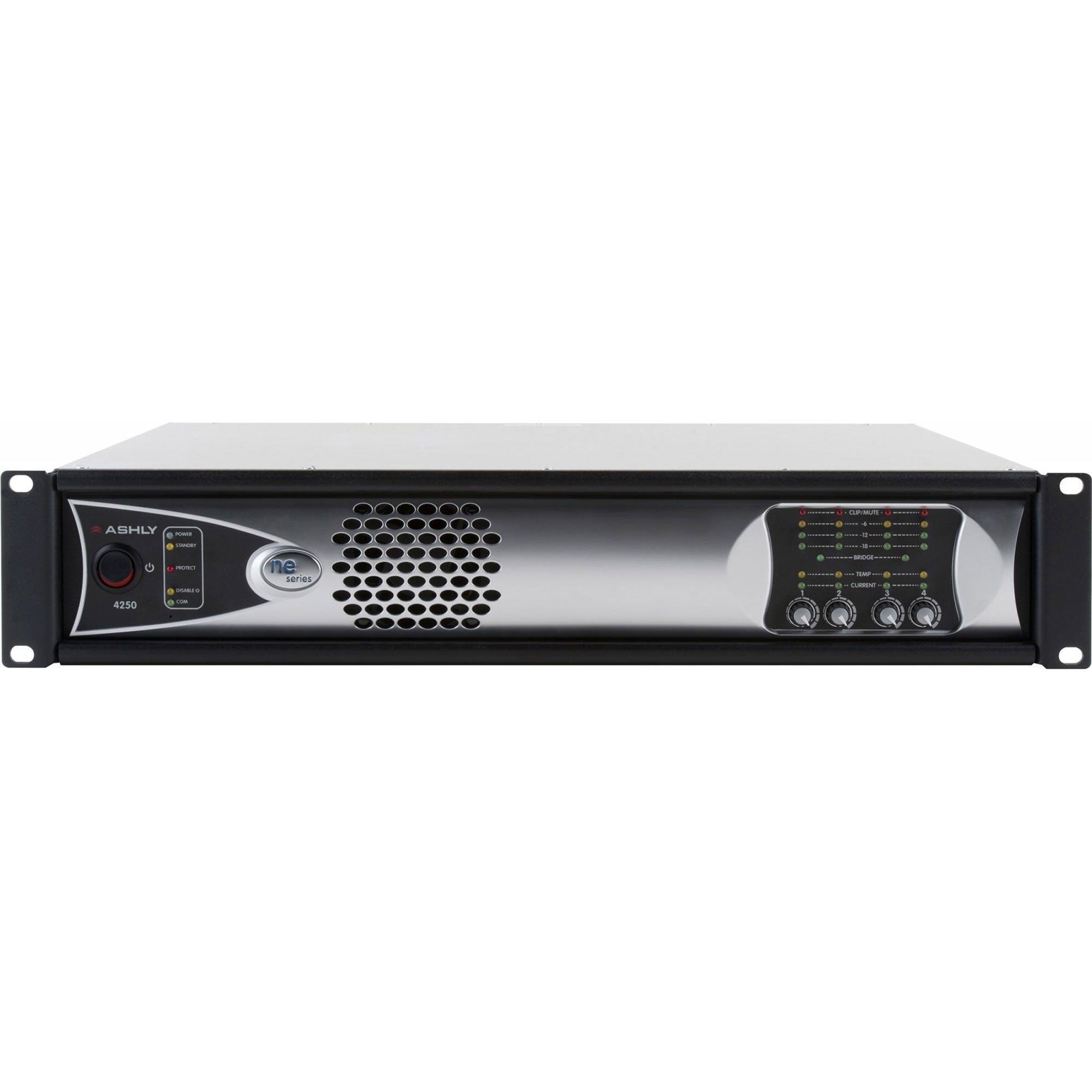 Ashly ne4250pe 4-Channel Network Amplifier with Protea DSP & Dante (4 x 250W @ 4 Ohms)