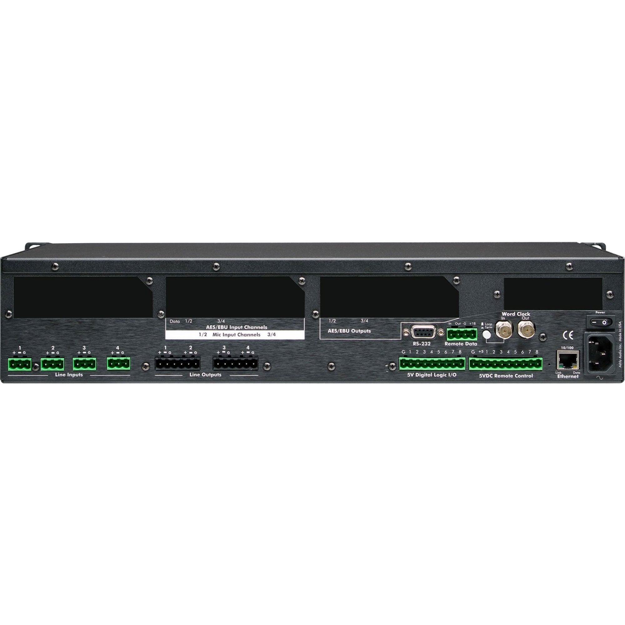 Ashly ne4400ms Network Enabled Protea DSP System Processor with Mic In & AES Out (4x4)