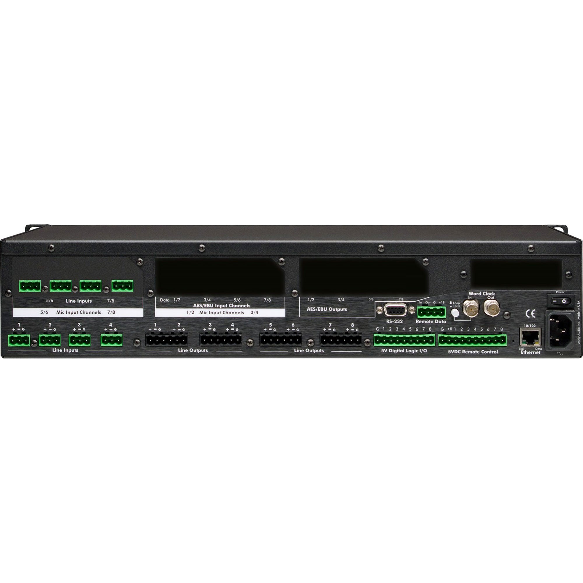 Ashly ne8800mmc Network Enabled Protea DSP System Processor with Mic In & CobraNet (8x8)