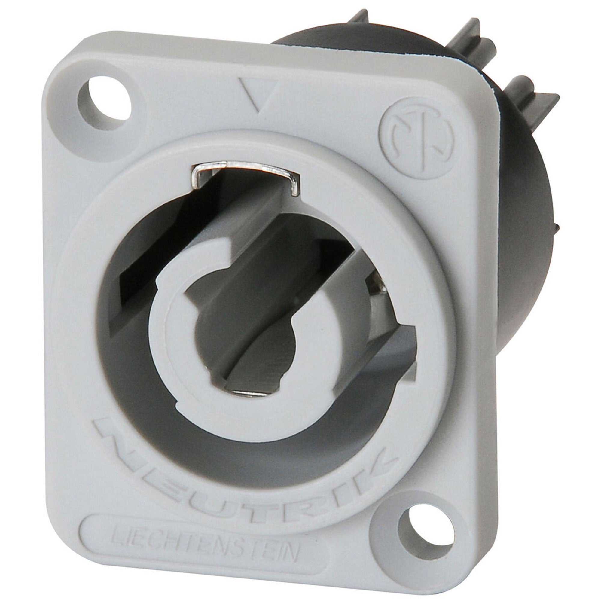 CLEARANCE Neutrik NAC3MPB-1 powerCON Chassis Connector (Grey, Power Out, While Supplies Last)