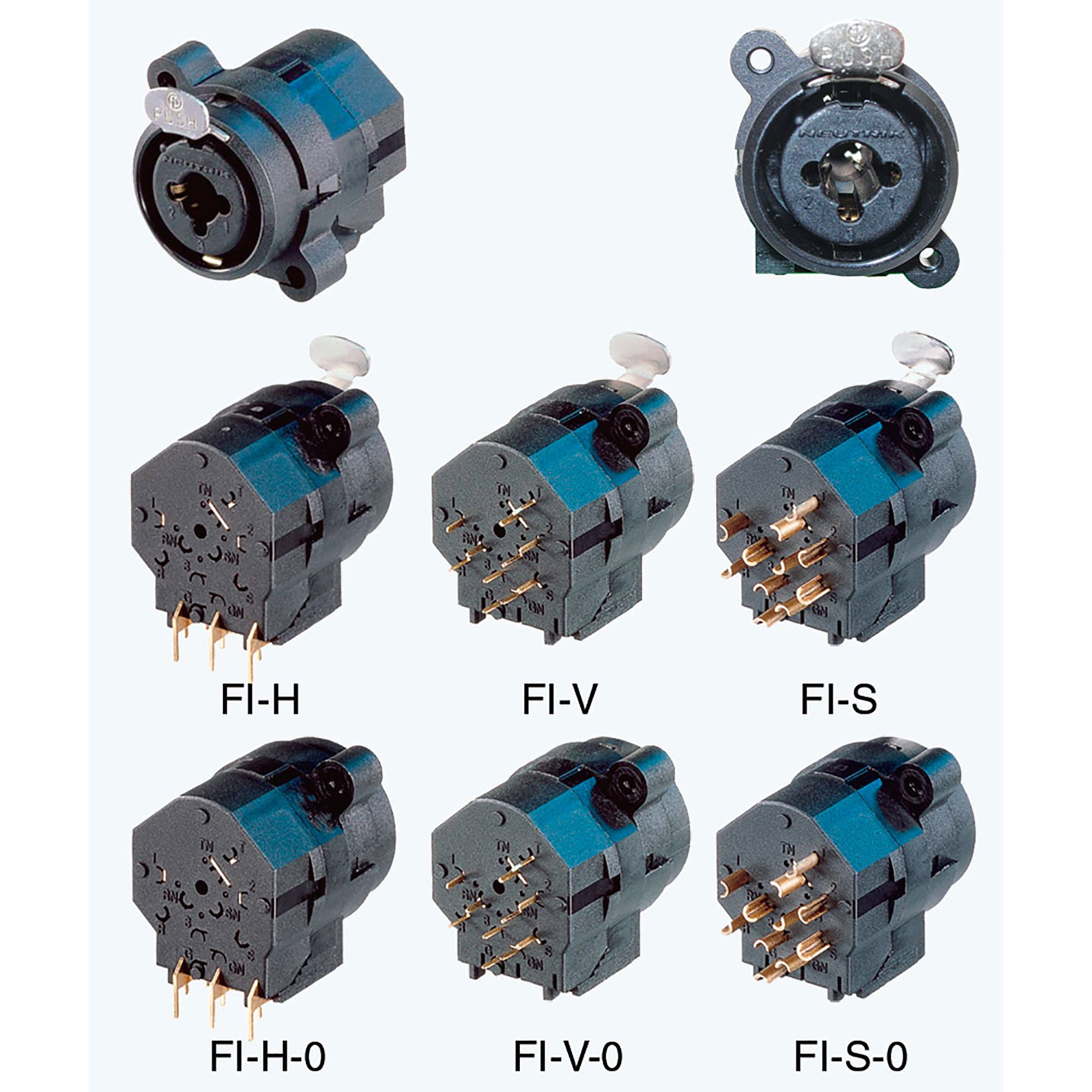 Neutrik NCJ10FI-V Combo XLR & 1/4" Switching Stereo Jack (Vertical PCB)