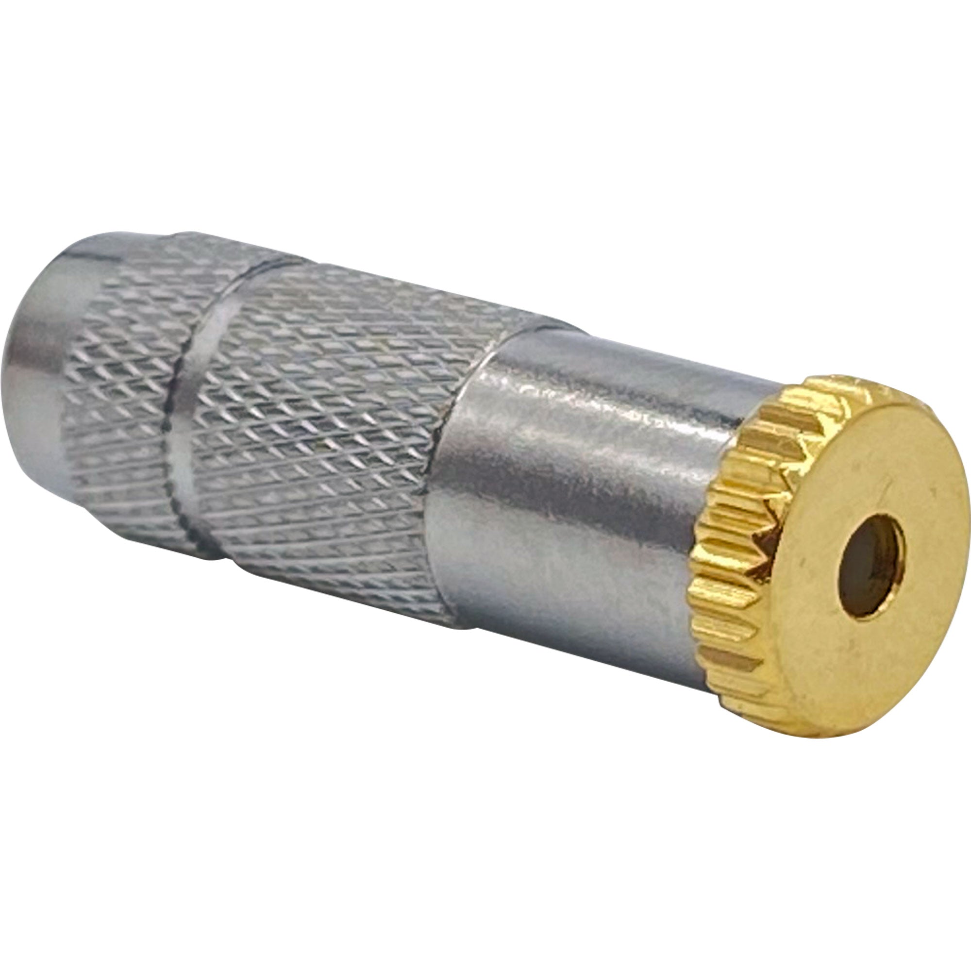 Performance Audio Gold Plated 2.5mm 4-Pole TRRS Female Cable Connector (Silver, 6mm Cable Outlet)