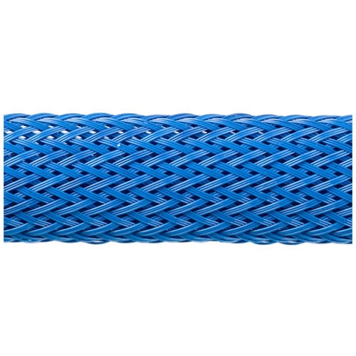 Techflex Flexo PET Expandable Braided Sleeving (1/4" Neon Blue, By the Foot)