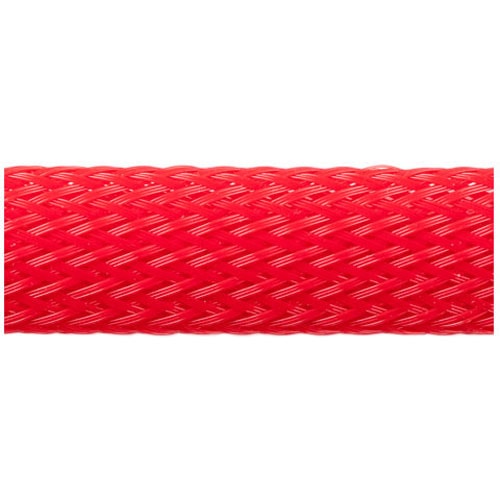 Techflex Flexo PET Expandable Braided Sleeving (1/4" Red, By the Foot)