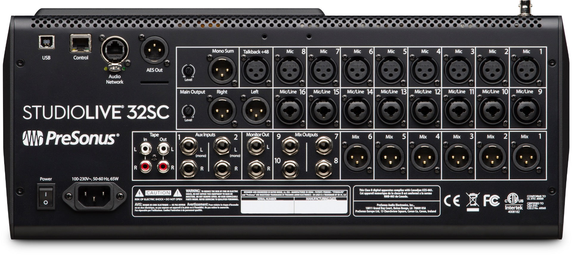 PreSonus StudioLive 32SC Series III S 32-Channel Subcompact Digital Mixer/Recorder/Interface