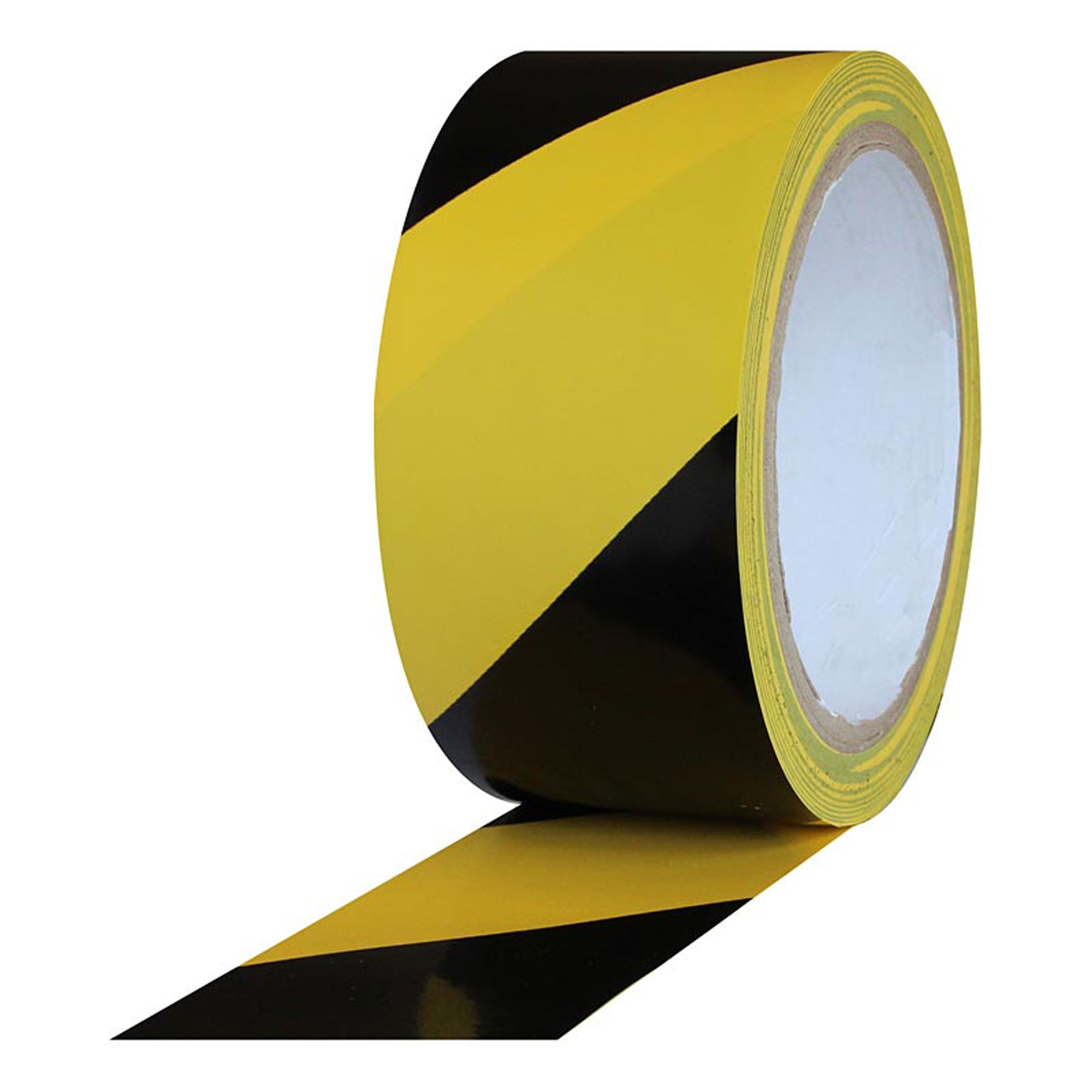 ProTapes Pro 48 PVC Vinyl Safety Stripes Tape 4" x 18yds (Black & Yellow Striped)