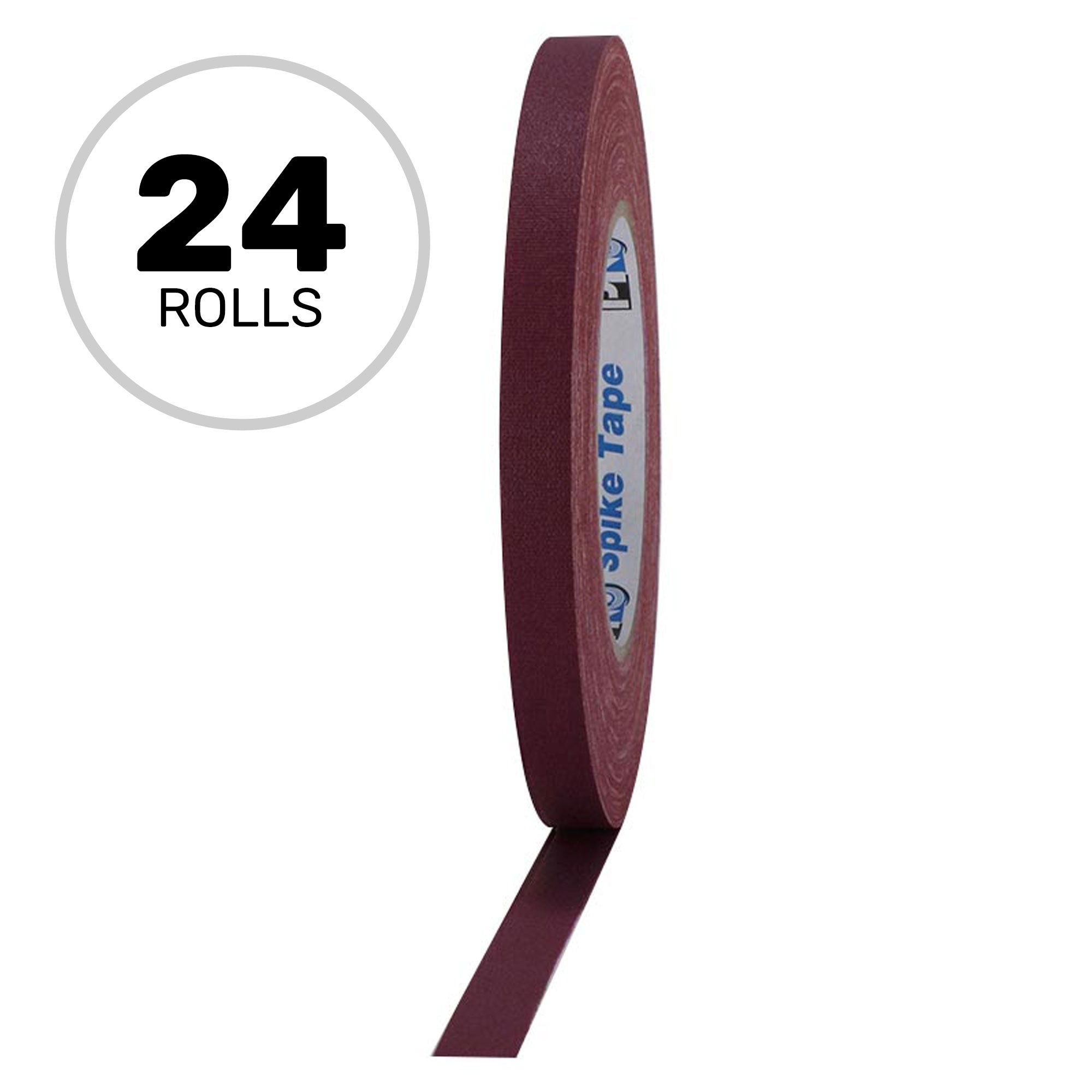 ProTapes Pro Spike Tape 1/2" x 45yds (Burgundy, Case of 24)