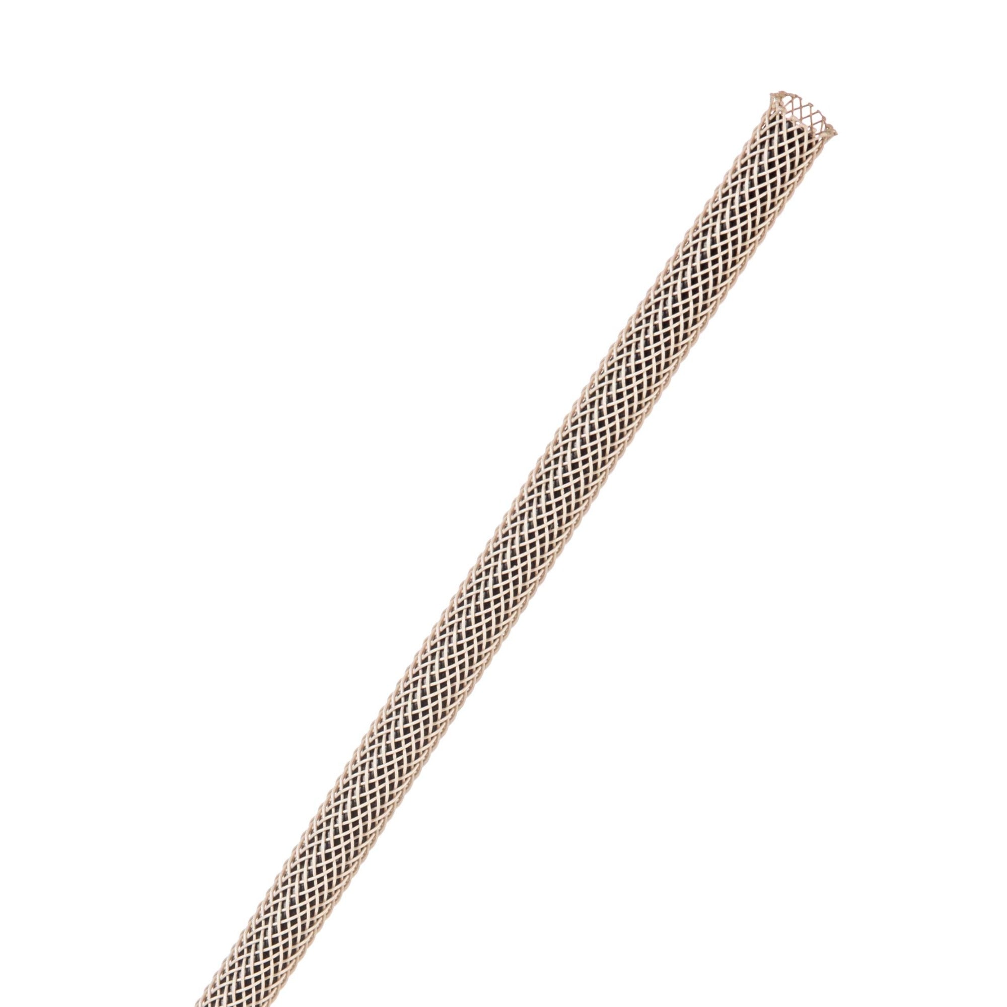 Techflex Flexo PET Expandable Braided Sleeving (1/8" Beige, 1000' Spool)