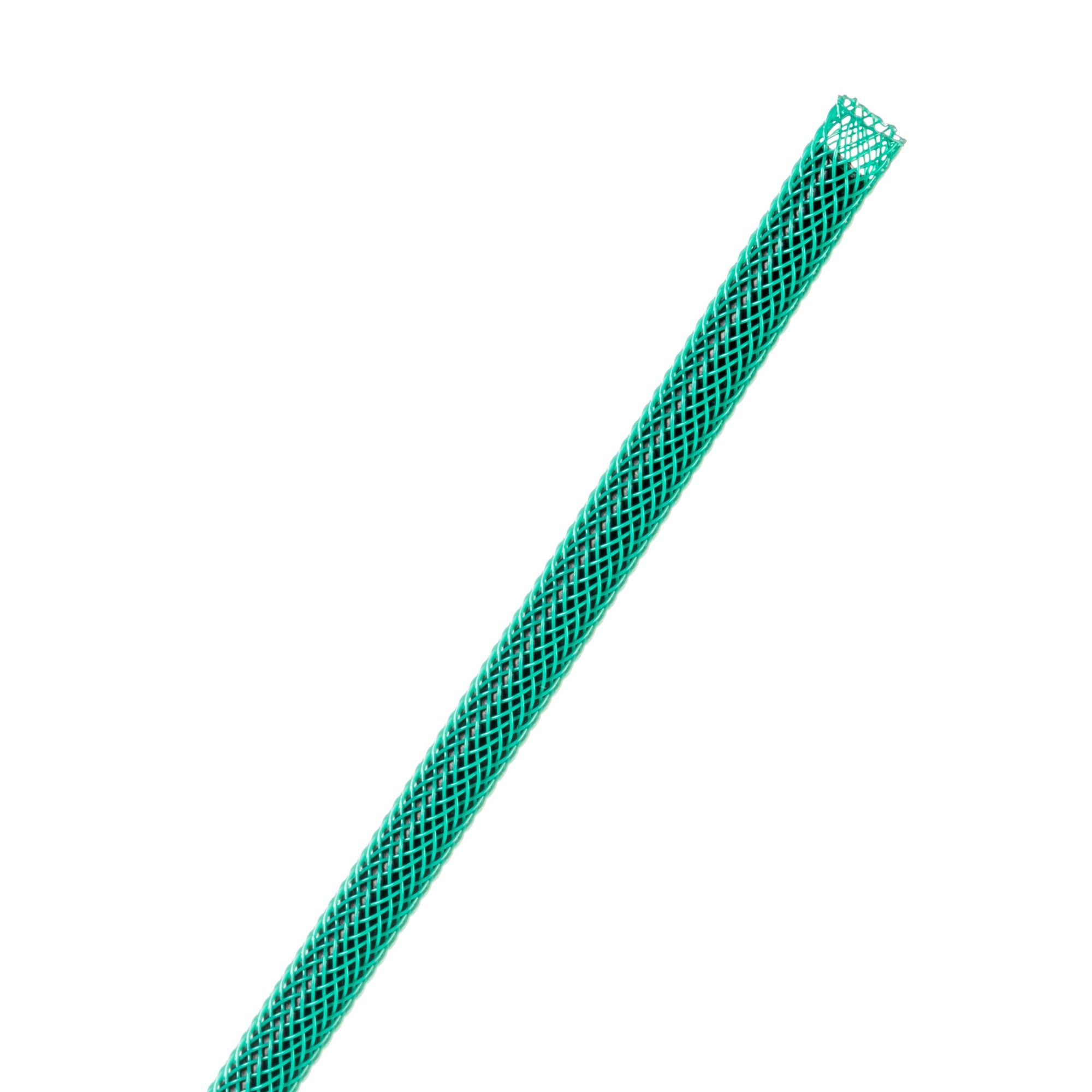 Techflex Flexo PET Expandable Braided Sleeving (1/8" Green, By the Foot)