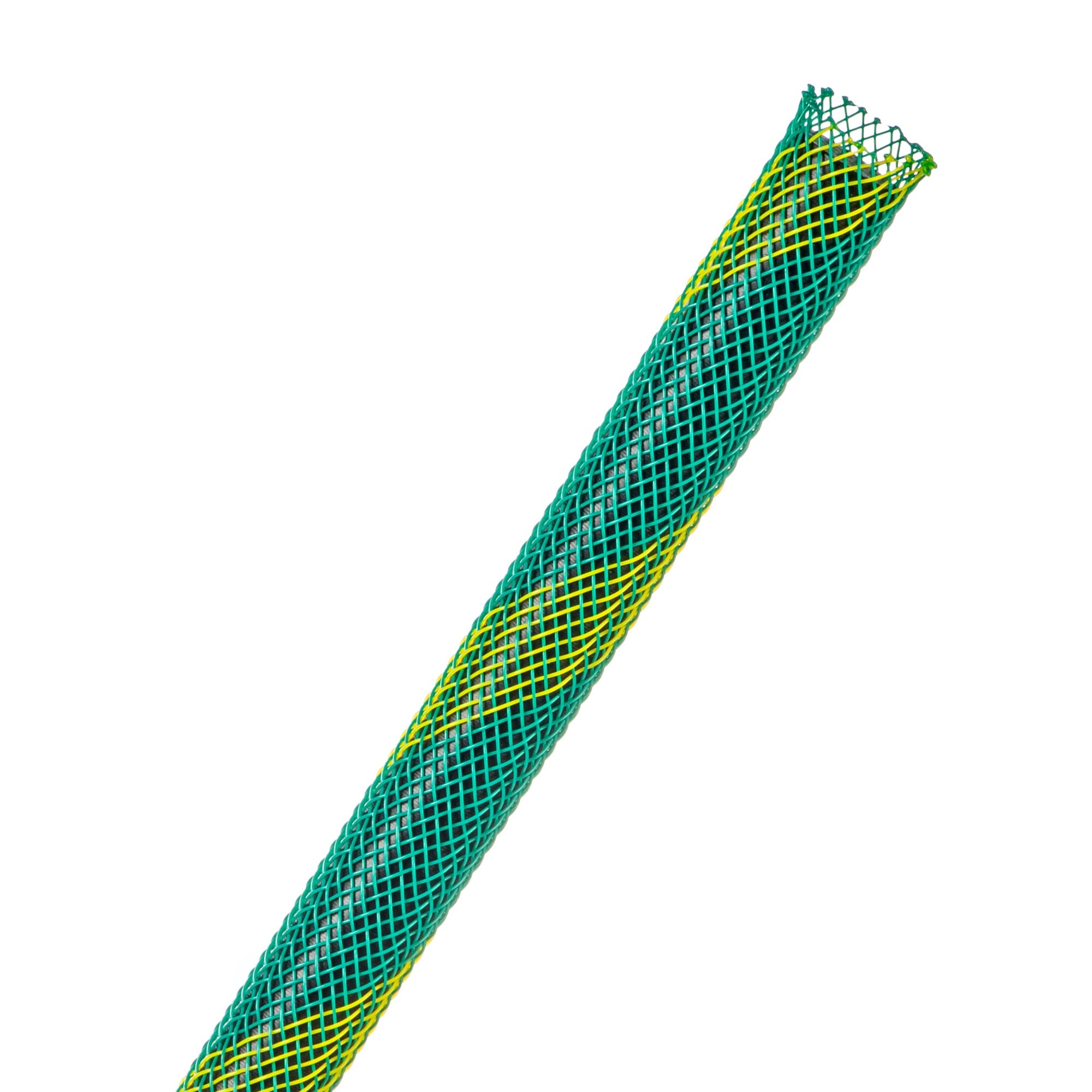 Techflex Flexo PET Expandable Braided Sleeving (1/4" Ground Stripe, 1000' Spool)