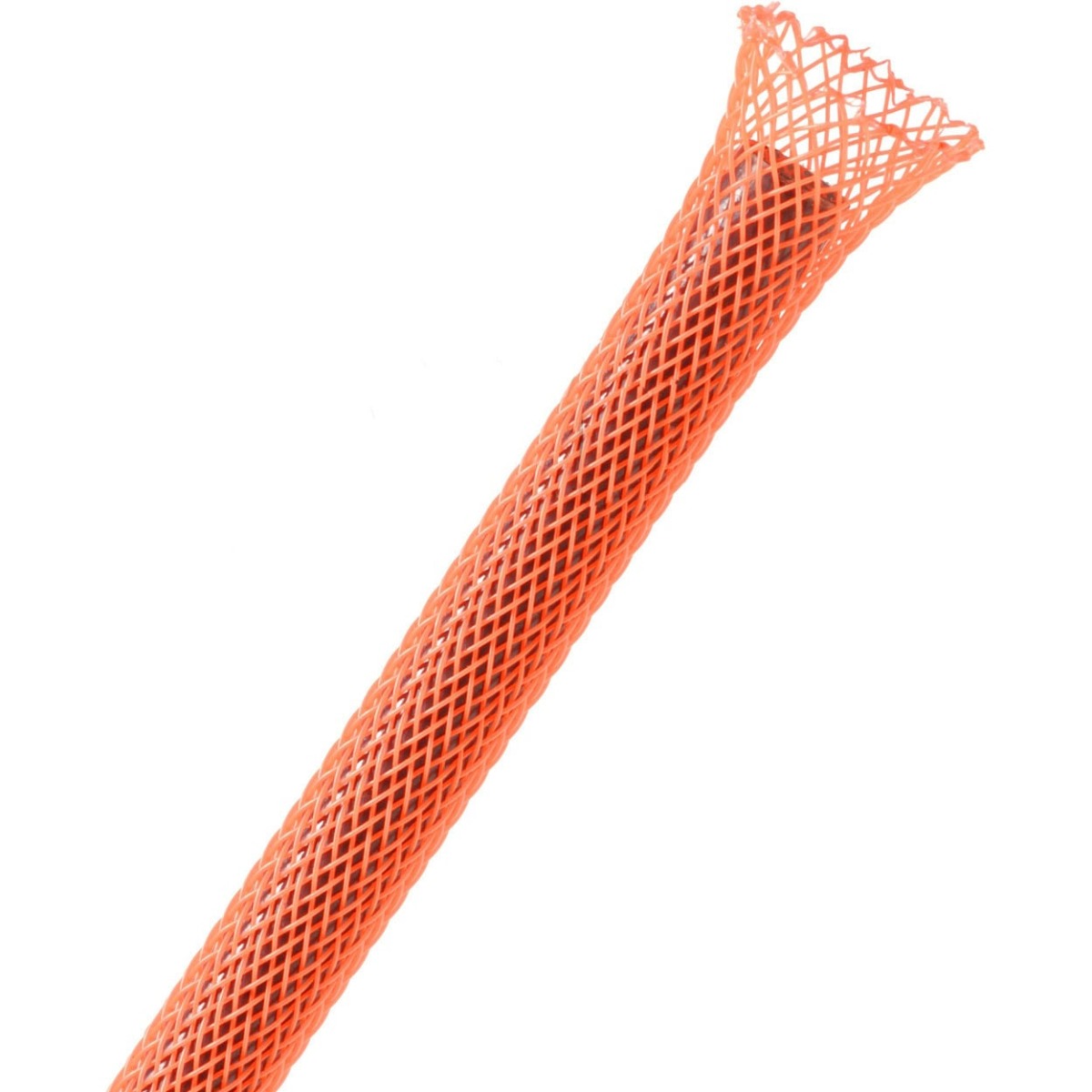 Techflex Flexo PET Expandable Braided Sleeving (1/4" Neon Red, By the Foot)