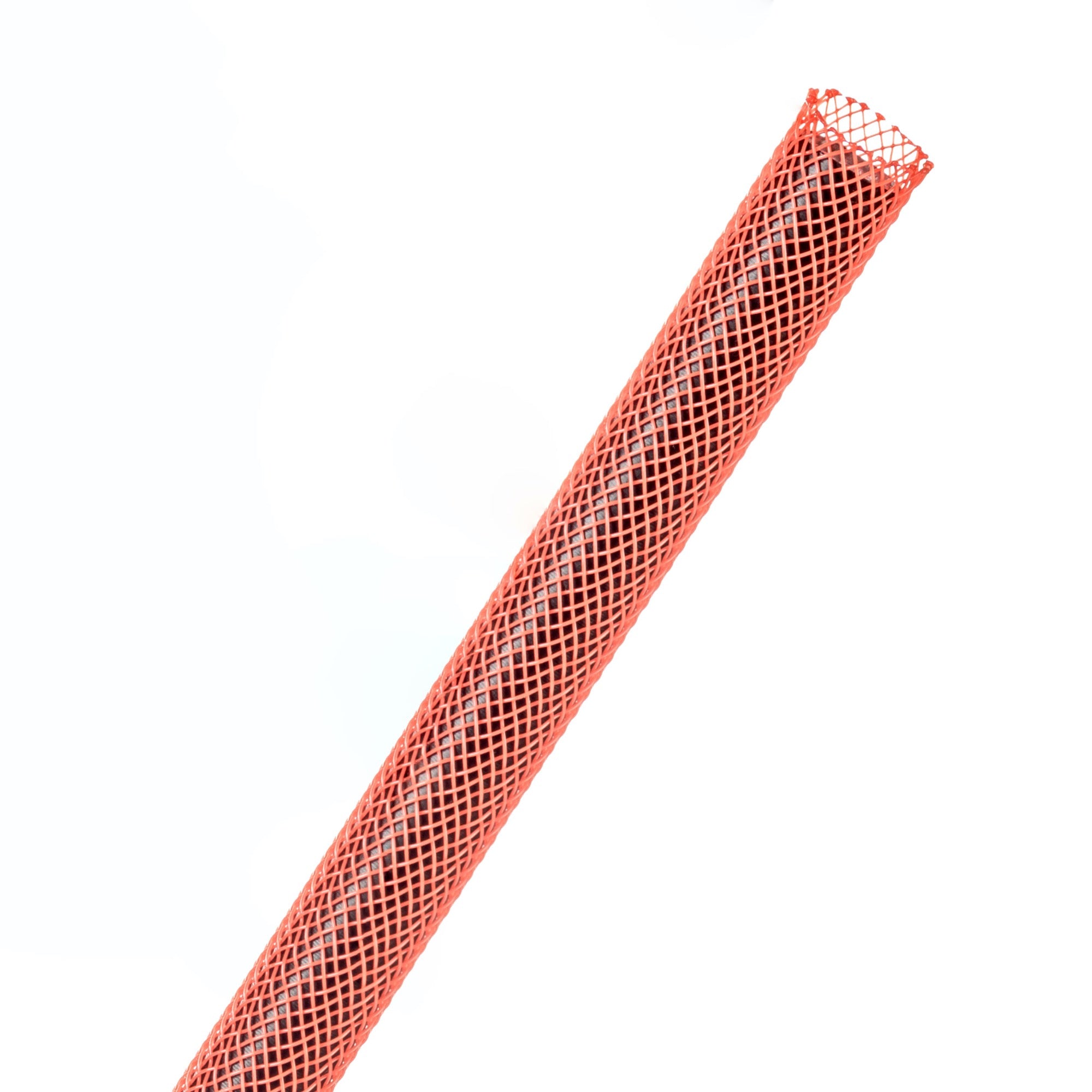 Techflex Flexo PET Expandable Braided Sleeving (1/4" Neon Red, 1000' Spool)