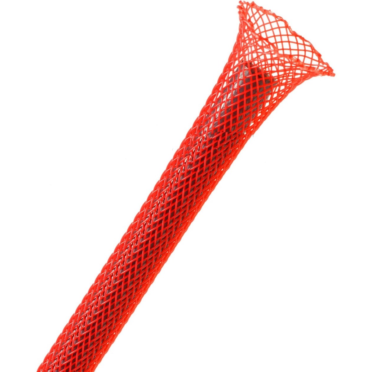 Techflex Flexo PET Expandable Braided Sleeving (1/4" Red, By the Foot)