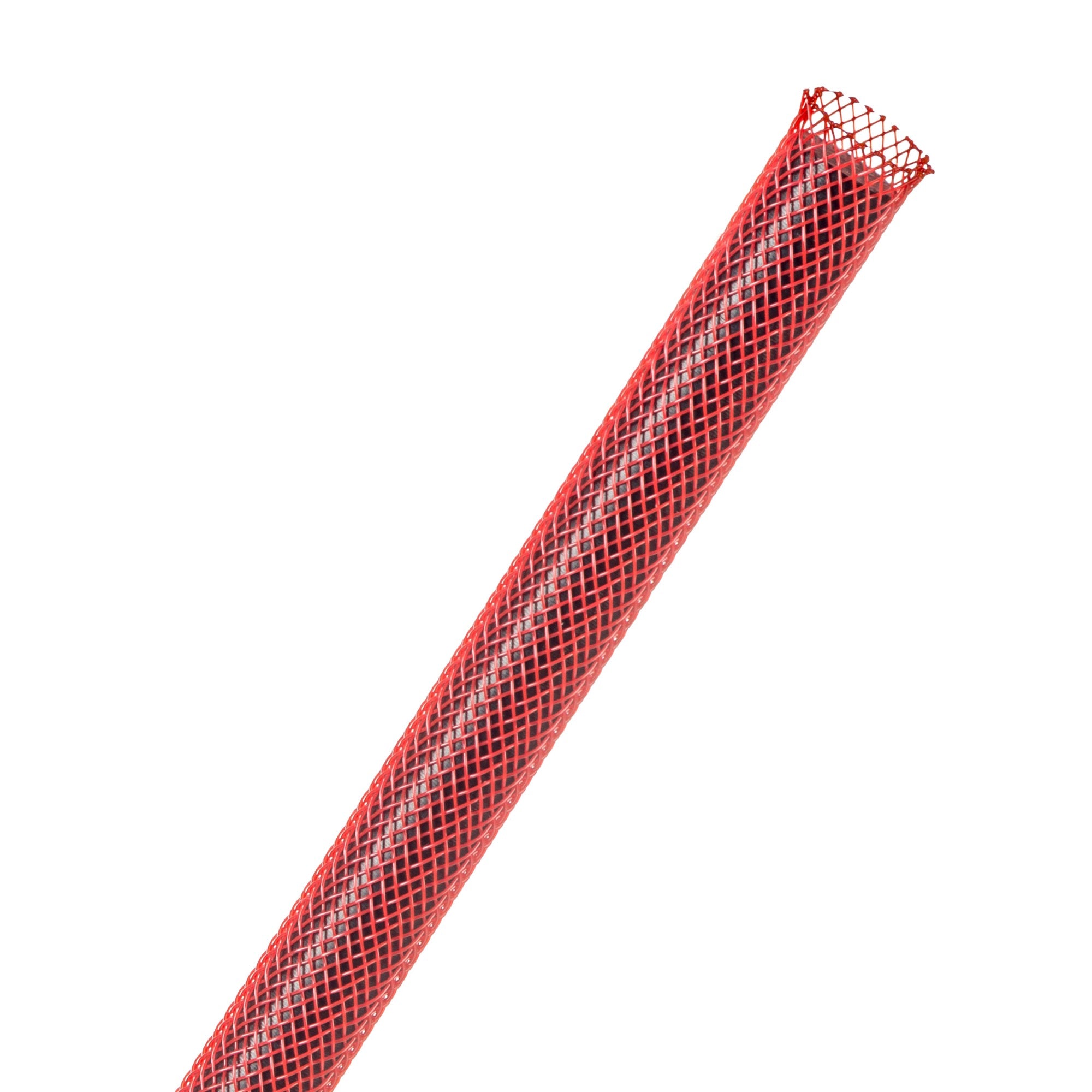 Techflex Flexo PET Expandable Braided Sleeving (1/4" Red, 1000' Spool)