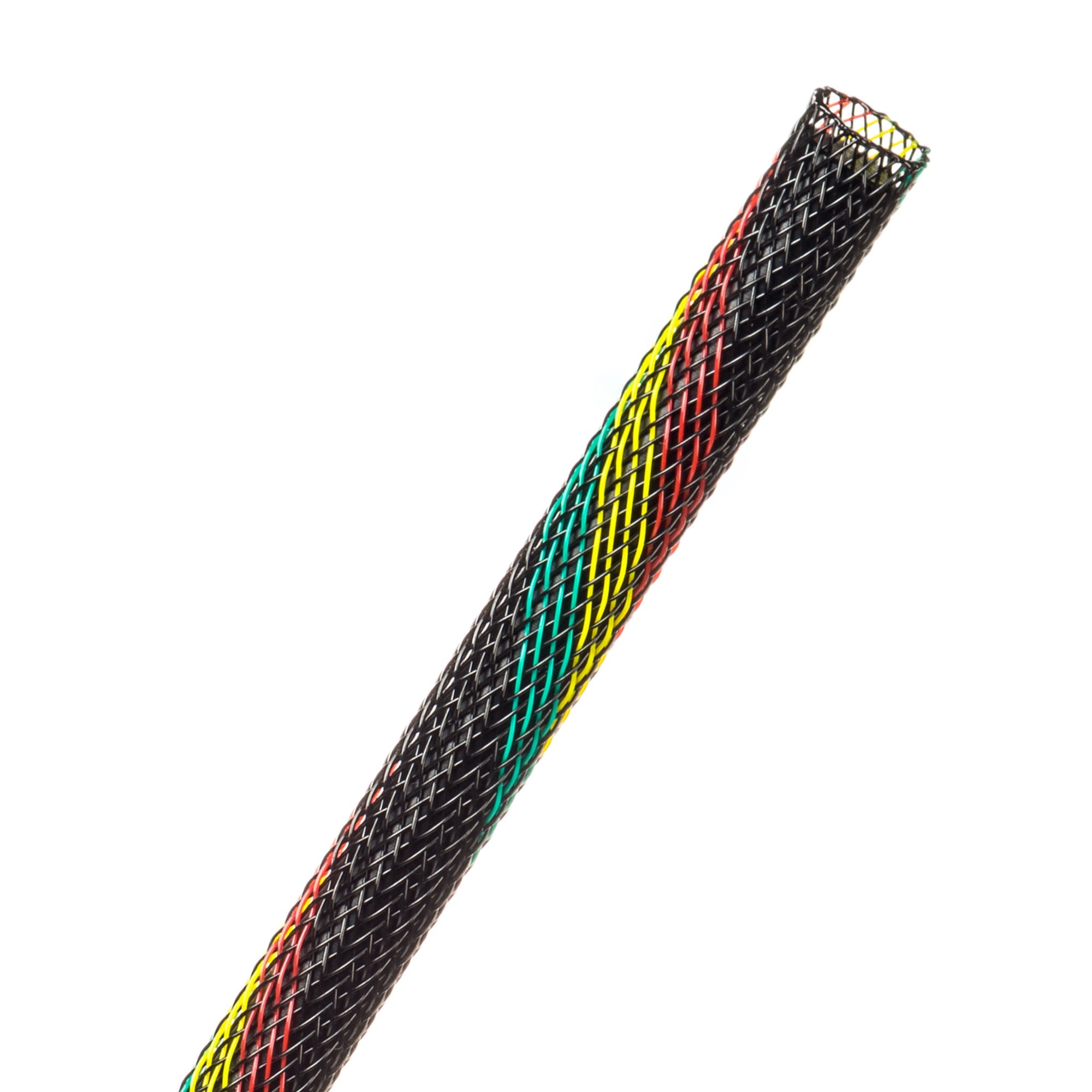 Techflex Flexo PET Expandable Braided Sleeving (1/4" Reggae, By the Foot)