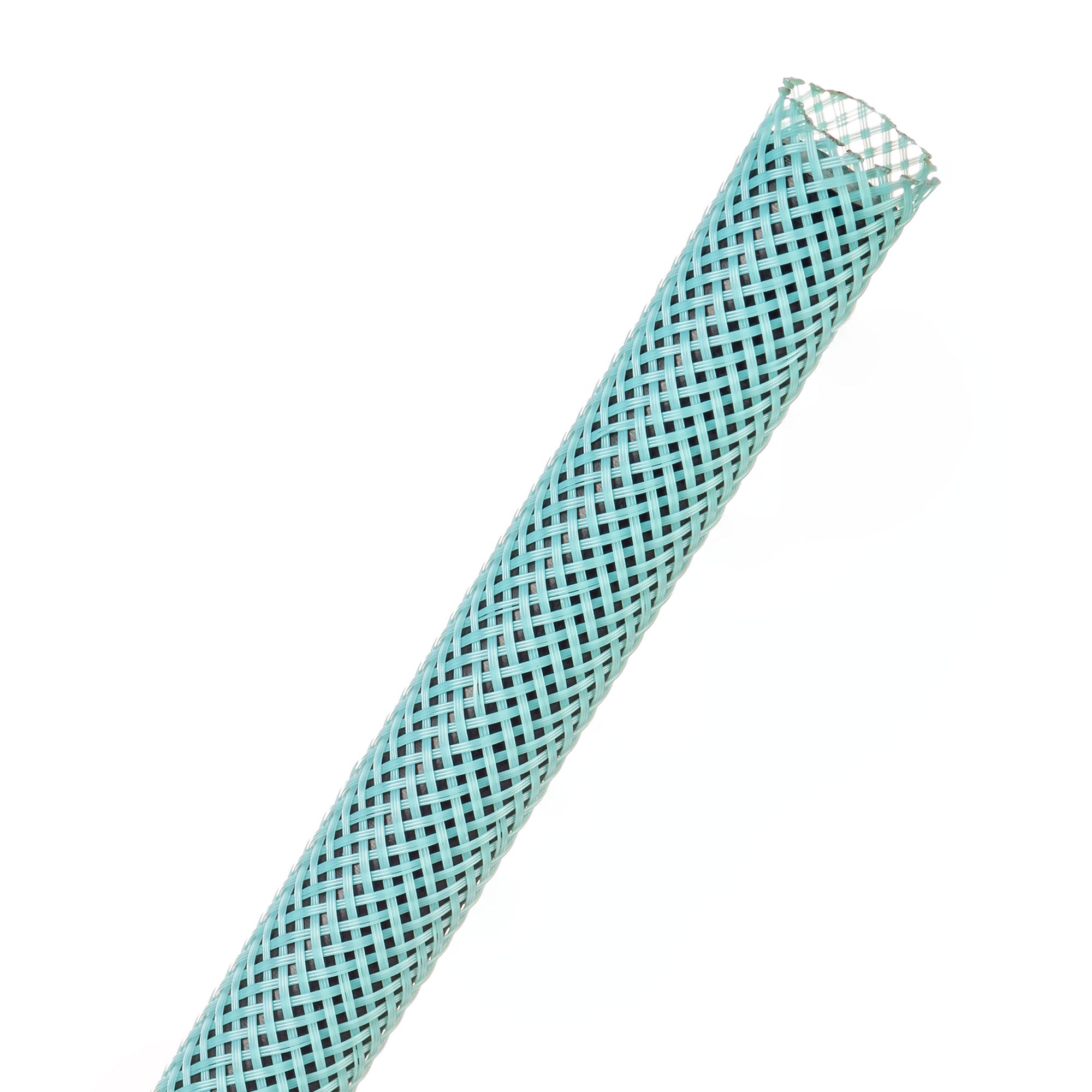 Techflex Flexo PET Expandable Braided Sleeving (3/8" Aqua Blue, 500' Spool)