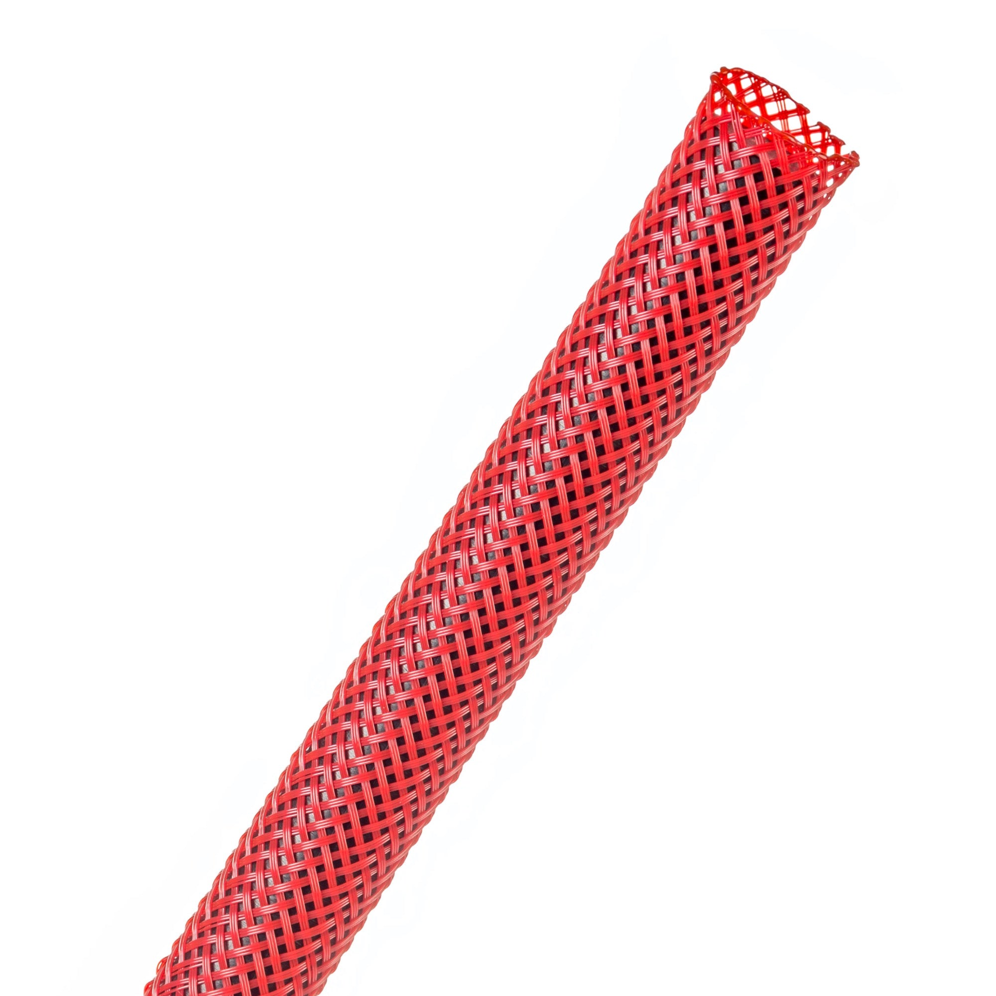 Techflex Flexo PET Expandable Braided Sleeving (3/8" Red, 500' Spool)