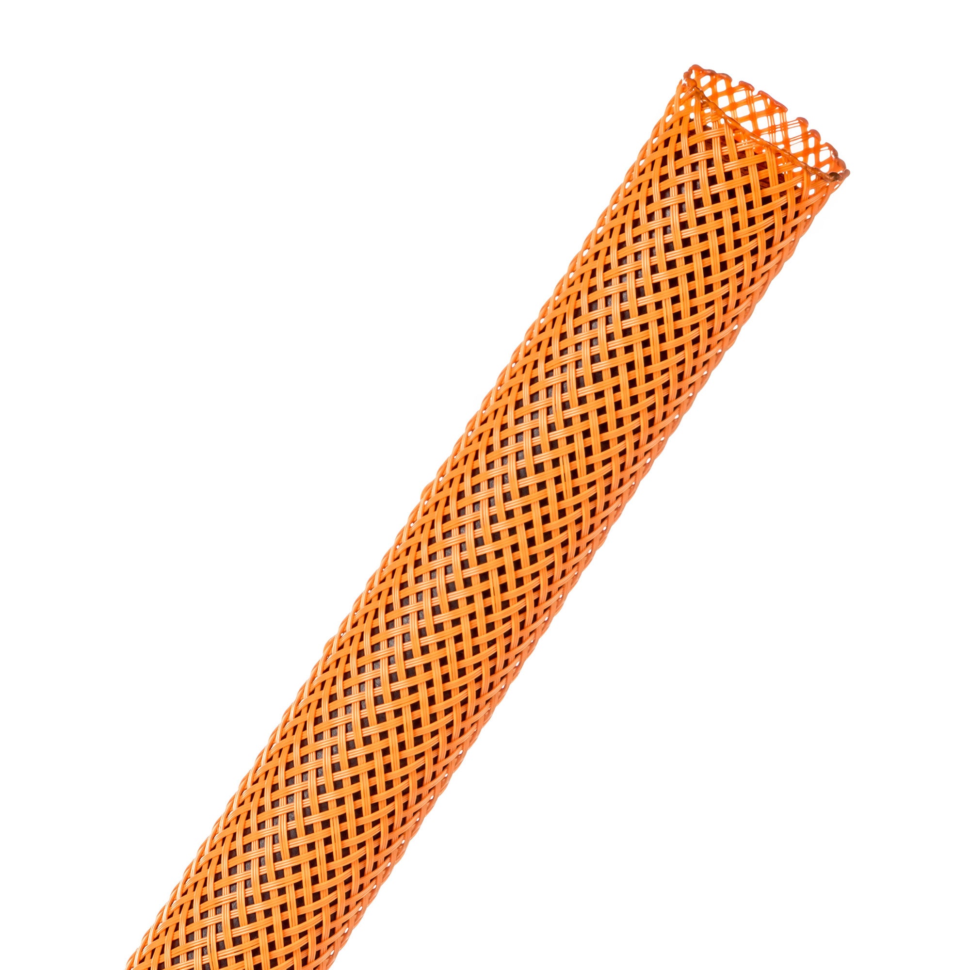 Techflex Flexo PET Expandable Braided Sleeving (1/2" Neon Orange, 500' Spool)