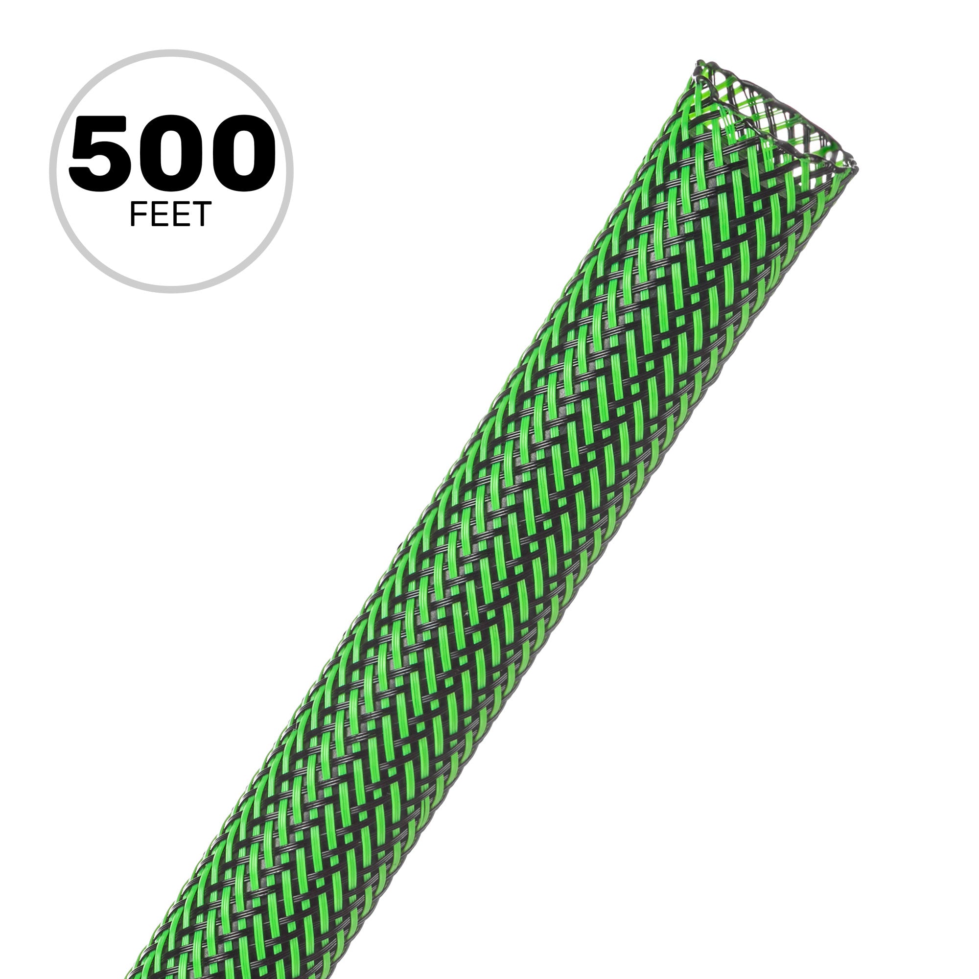 Techflex Flexo PET Expandable Braided Sleeving (1/2" Ogre, 500' Spool)