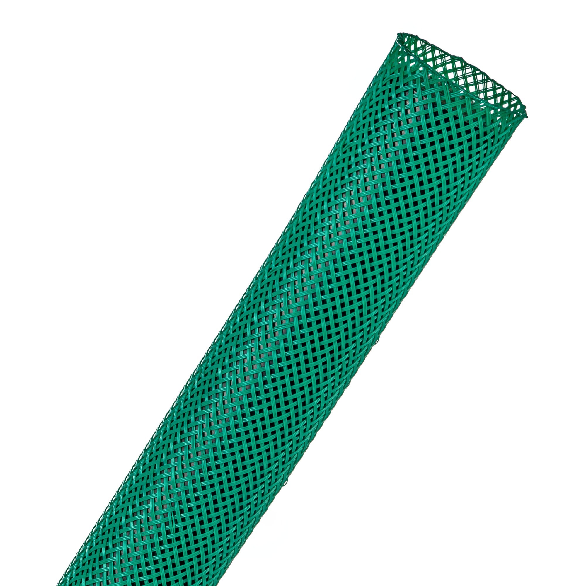 Techflex Flexo PET Expandable Braided Sleeving (3/4" Green, 250' Spool)