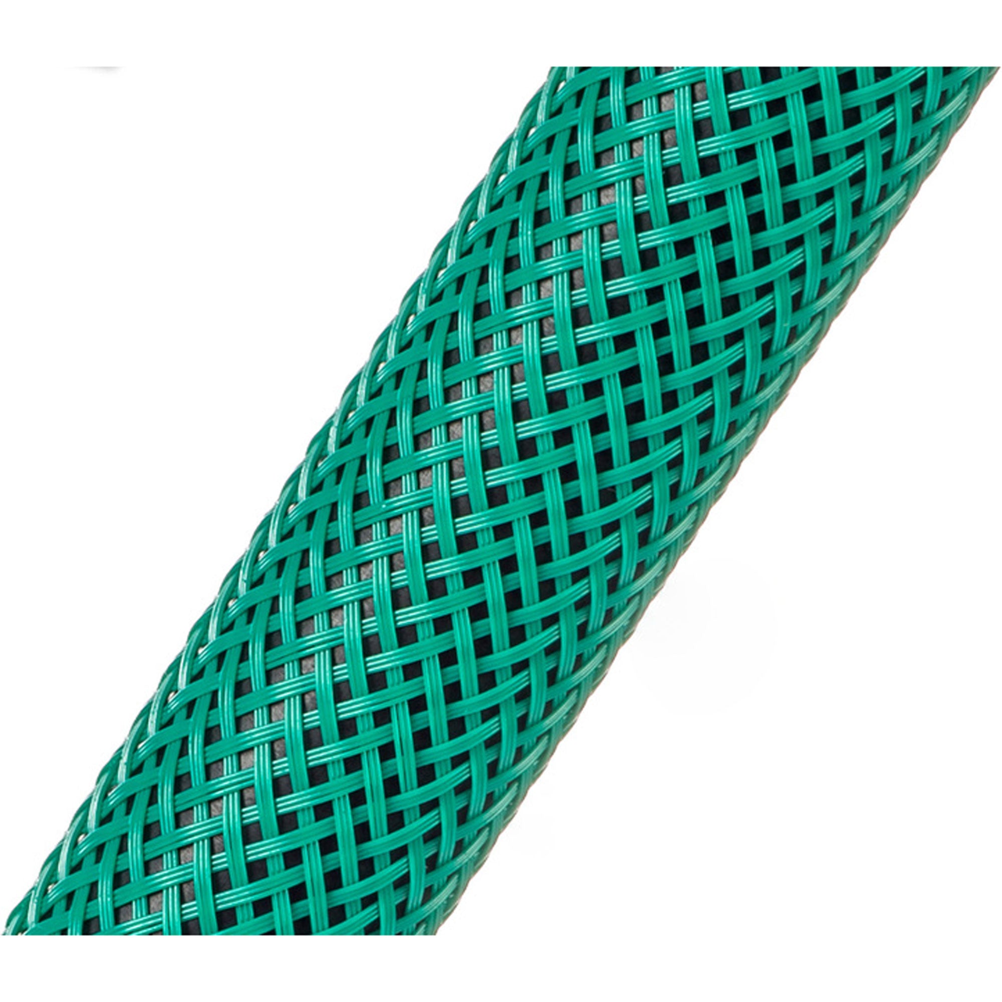 Techflex Flexo PET Expandable Braided Sleeving (1/4" Green, By the Foot)