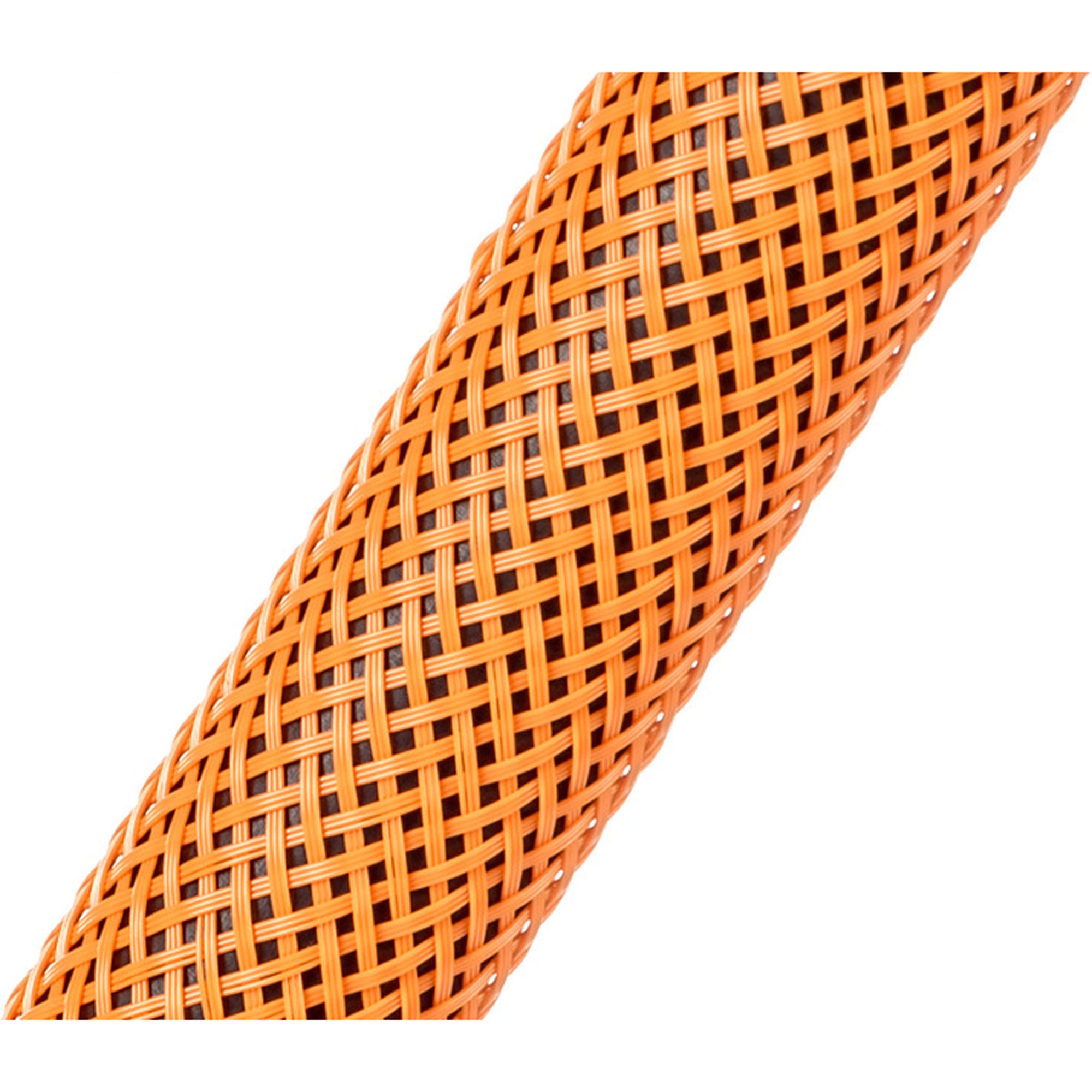 Techflex Flexo PET Expandable Braided Sleeving (1/4" Neon Orange, 1000' Spool)