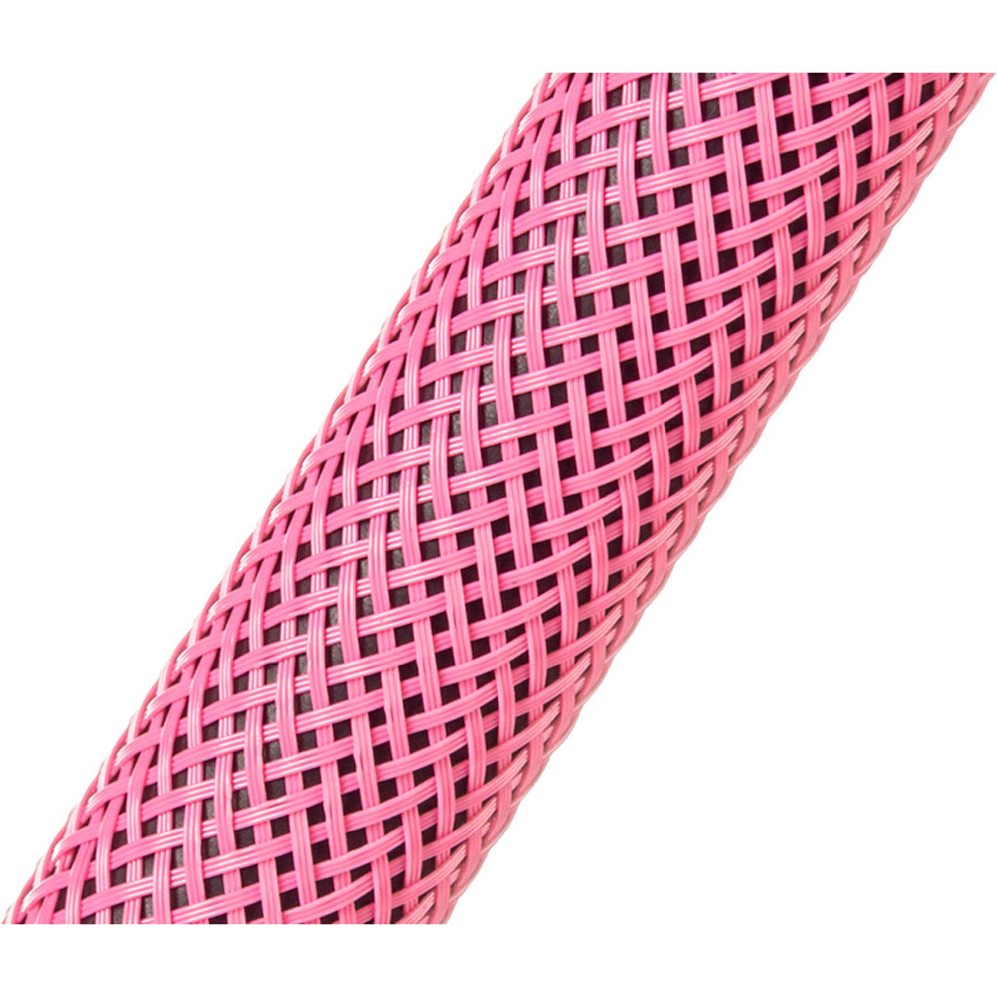 Techflex Flexo PET Expandable Braided Sleeving (1/4" Neon Pink, By the Foot)