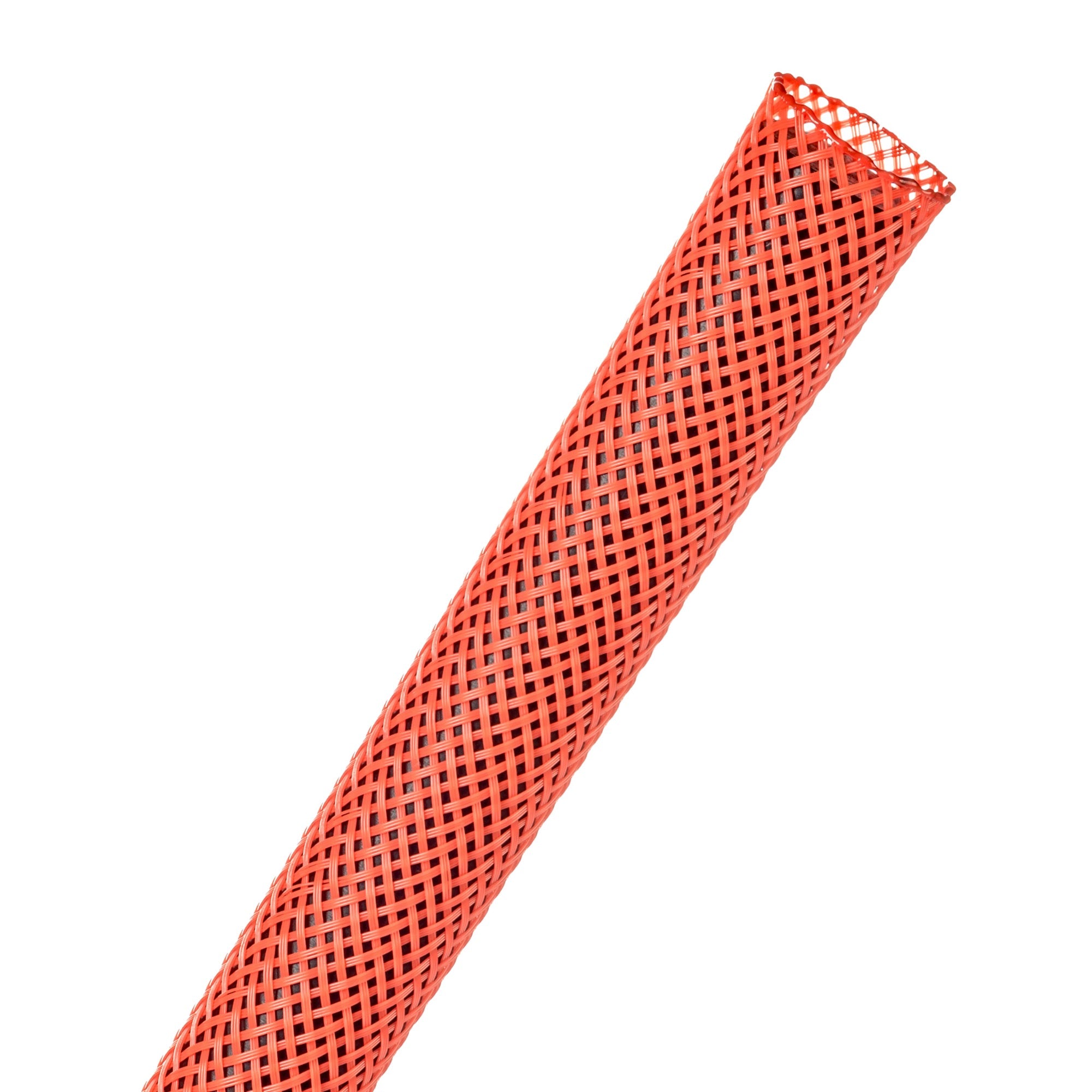 Techflex Flexo PET Expandable Braided Sleeving (1/2" Neon Red, 500' Spool)